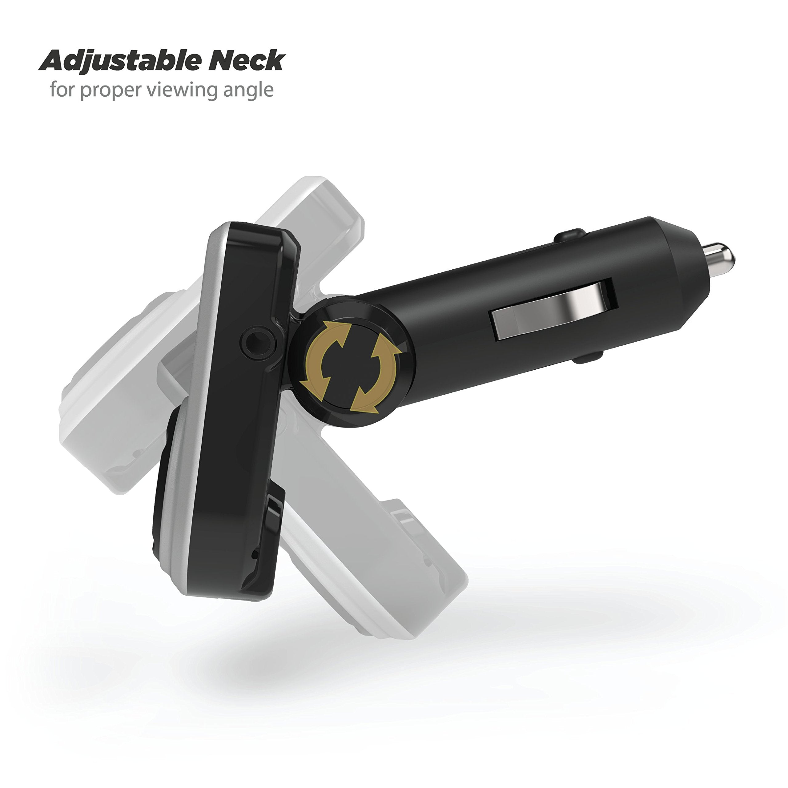 Scosche BTFM3 BTFREQ Universal Bluetooth Hands Free Car Kit with Digital FM Transmitter and 10 Watt USB Car Charger   Black XL