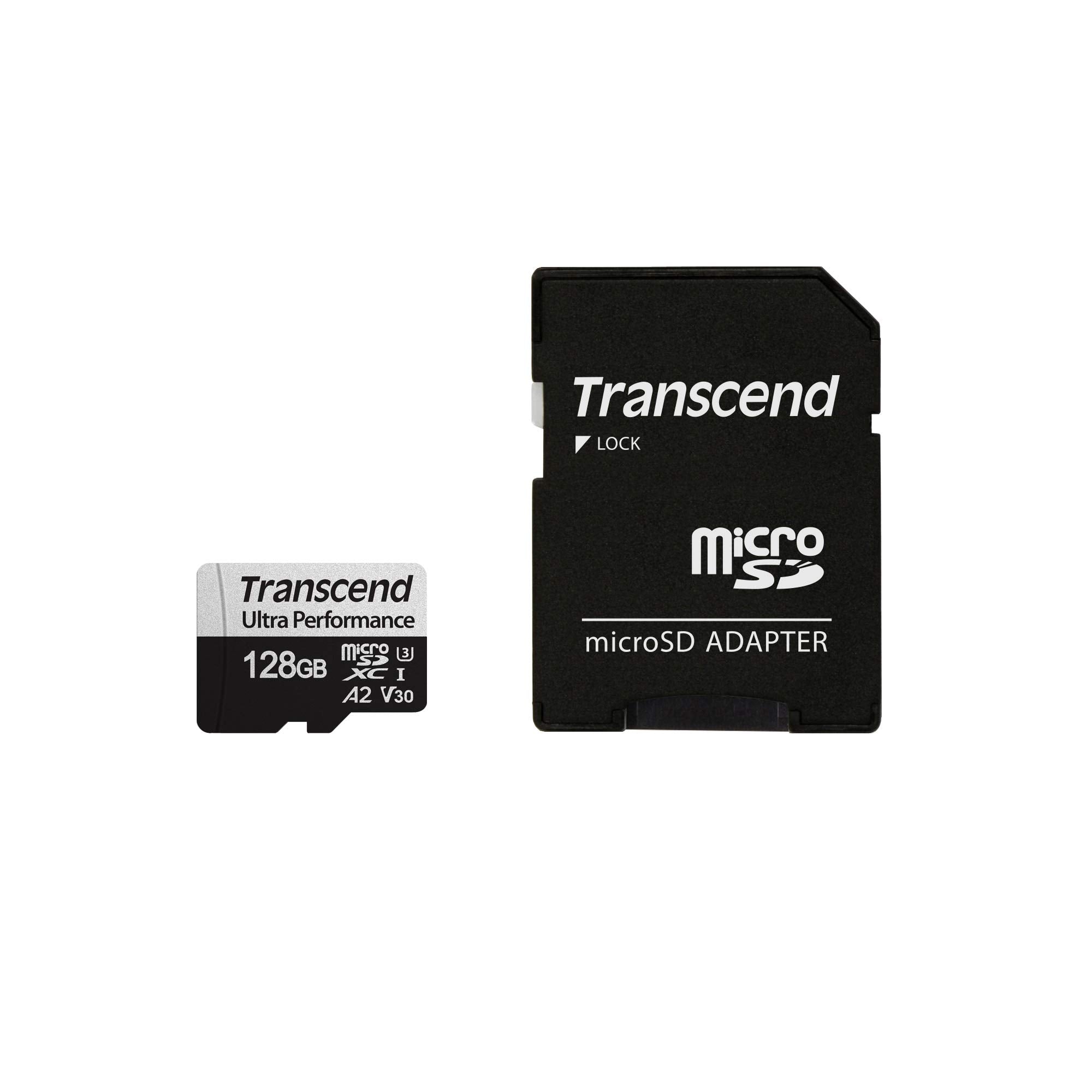 Transcend 128Gb Microsd W/Adapter Uhs I U3 A2 Ultra Performance Ts128Gusd340S