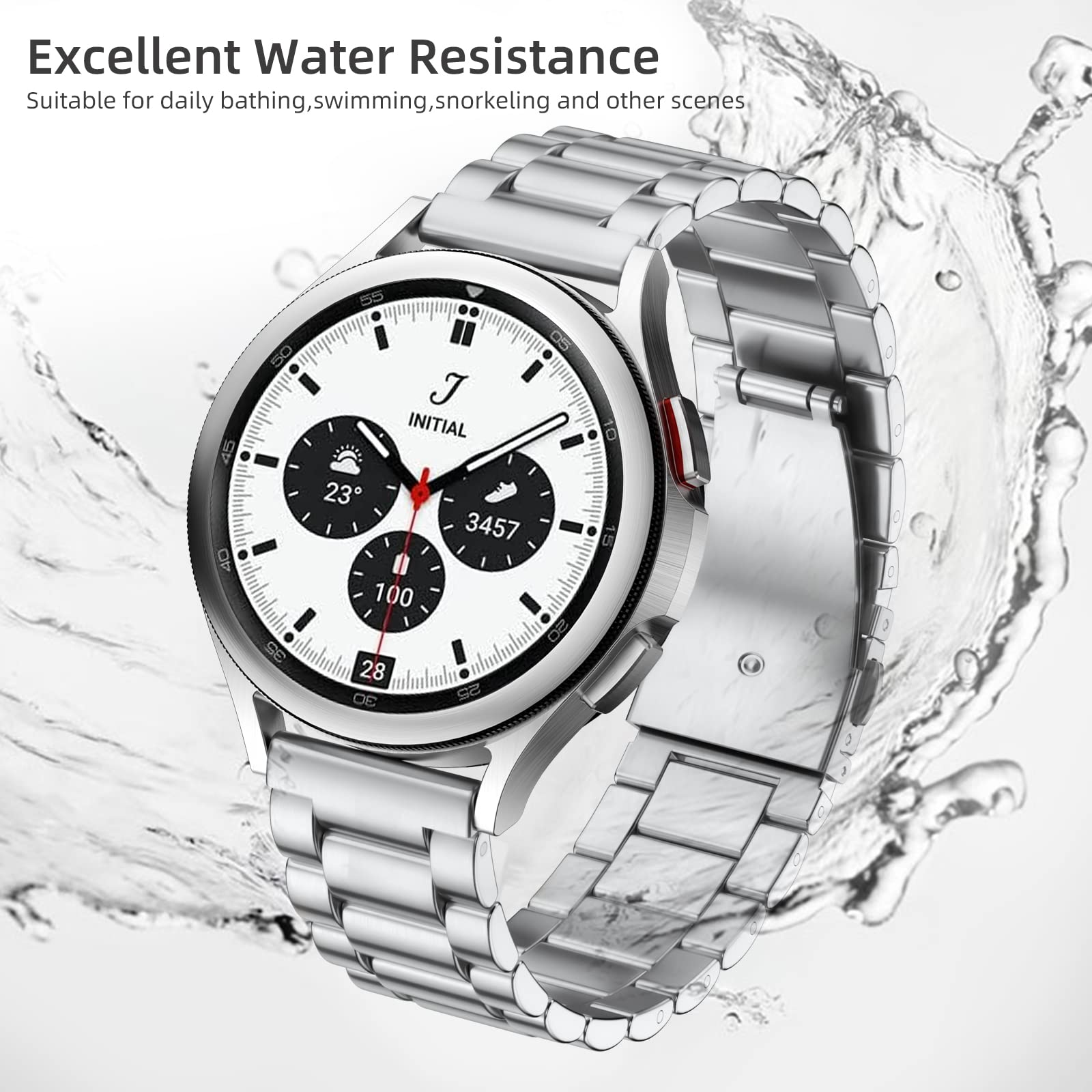 Lerobo Band Compatible With Samsung Watch 7 6 5 4 40Mm 44Mm Band/Galaxy Watch 4 6 Classic 42Mm 46Mm 43Mm 47Mm/Galaxy Watch 5 Pro