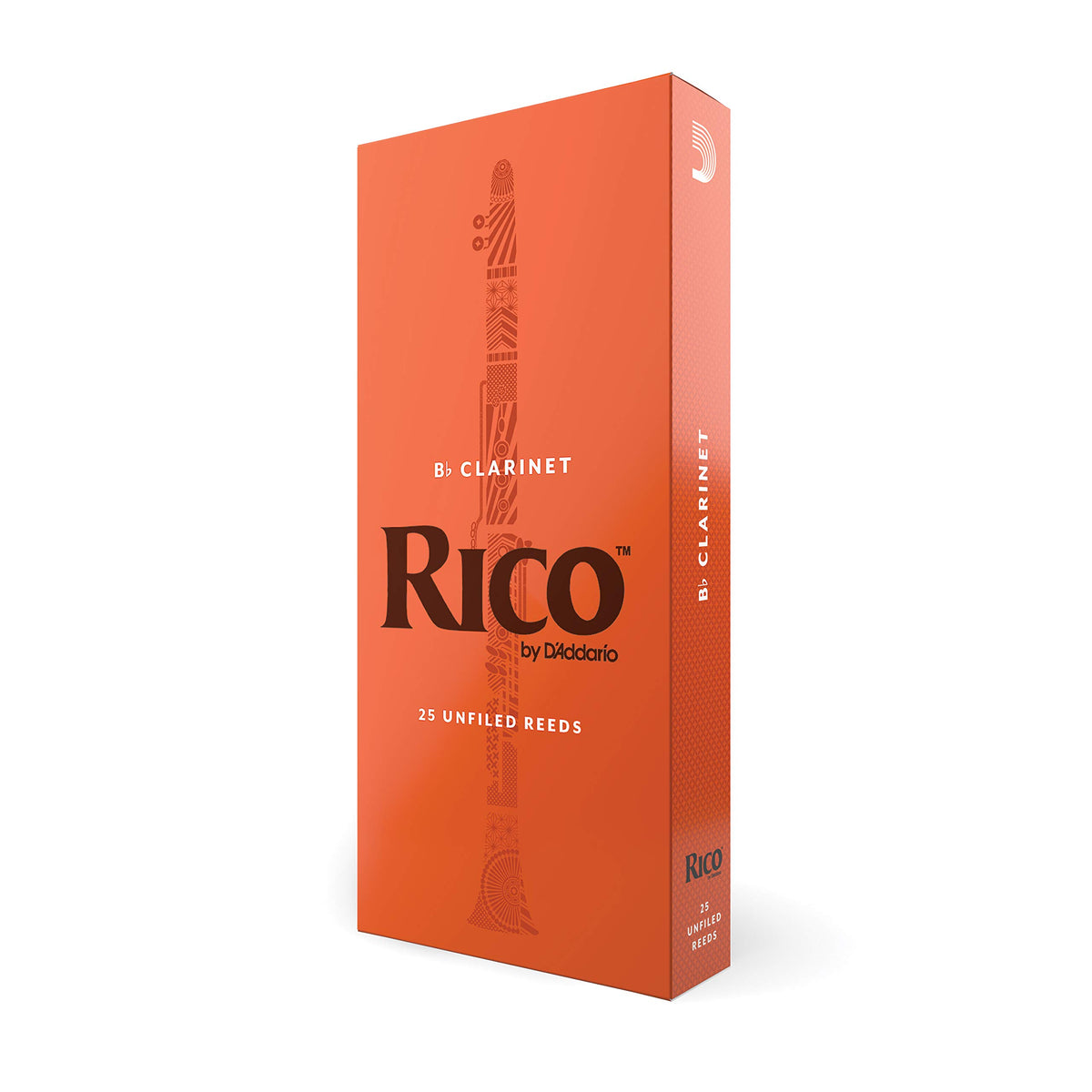 Rico By Daddario Bb Clarinet Reeds   Reeds For Clarinet   Thinner Vamp Cut & Unfiled For Ease Of Play, Traditional Blank For Cle
