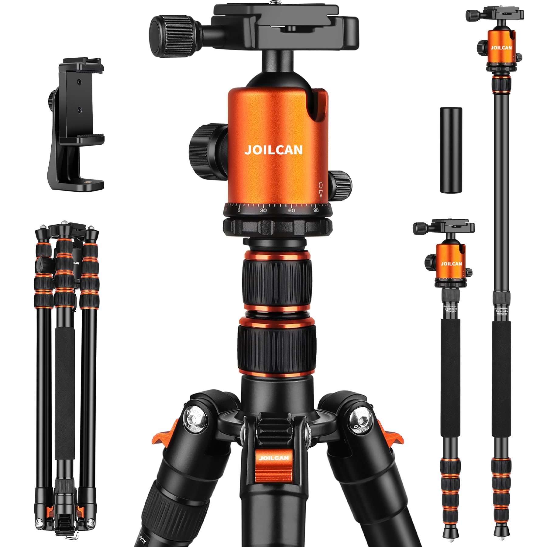 80/85 inches Heavy Duty Tripod for Camera and Phone, 85 Camera Monopod Tripod, DSLR Binoculars Spotting Scope Camcorders Video T