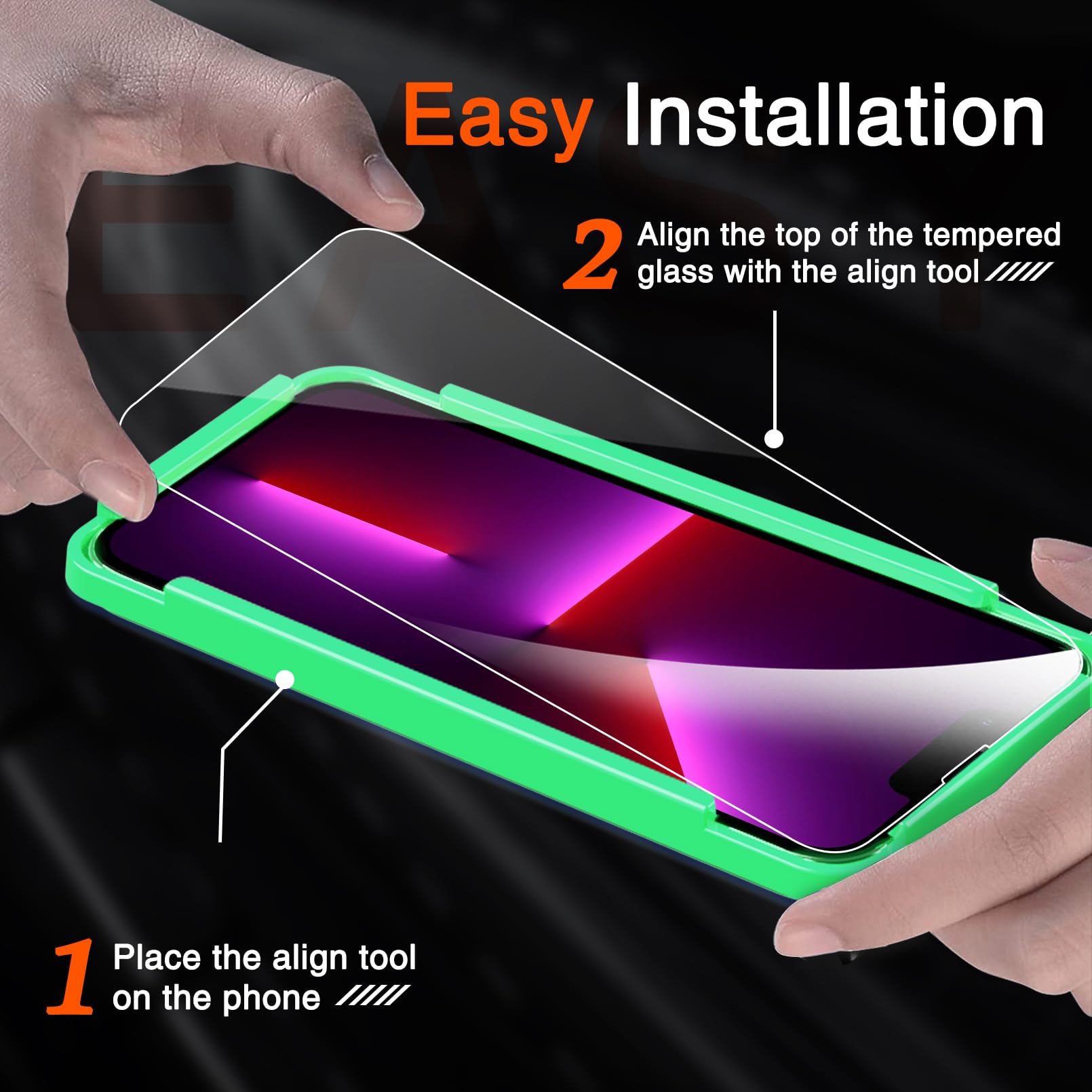 Milomdoi 3 Pack Screen Protector For Apple Iphone 13 Pro With 3 Pack Tempered Glass Camera Lens Protector, Ultra 9H Accessories,