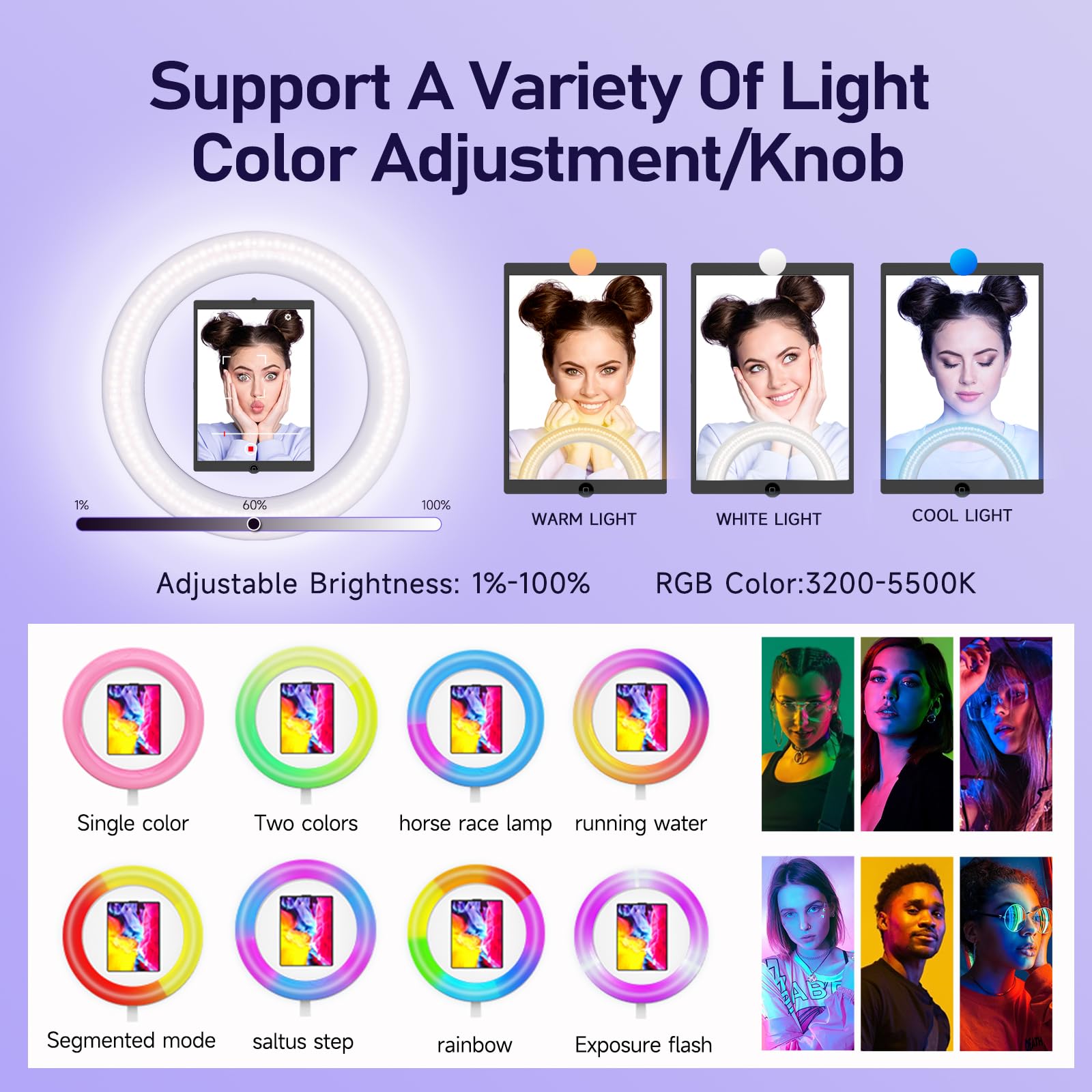 Sioxcfz Portable Photo Booth Shell Stand For Ipad 10.2'' 10.9'' 11'' 12.9 Selfie Digital Photobooth Machine With Software App Co