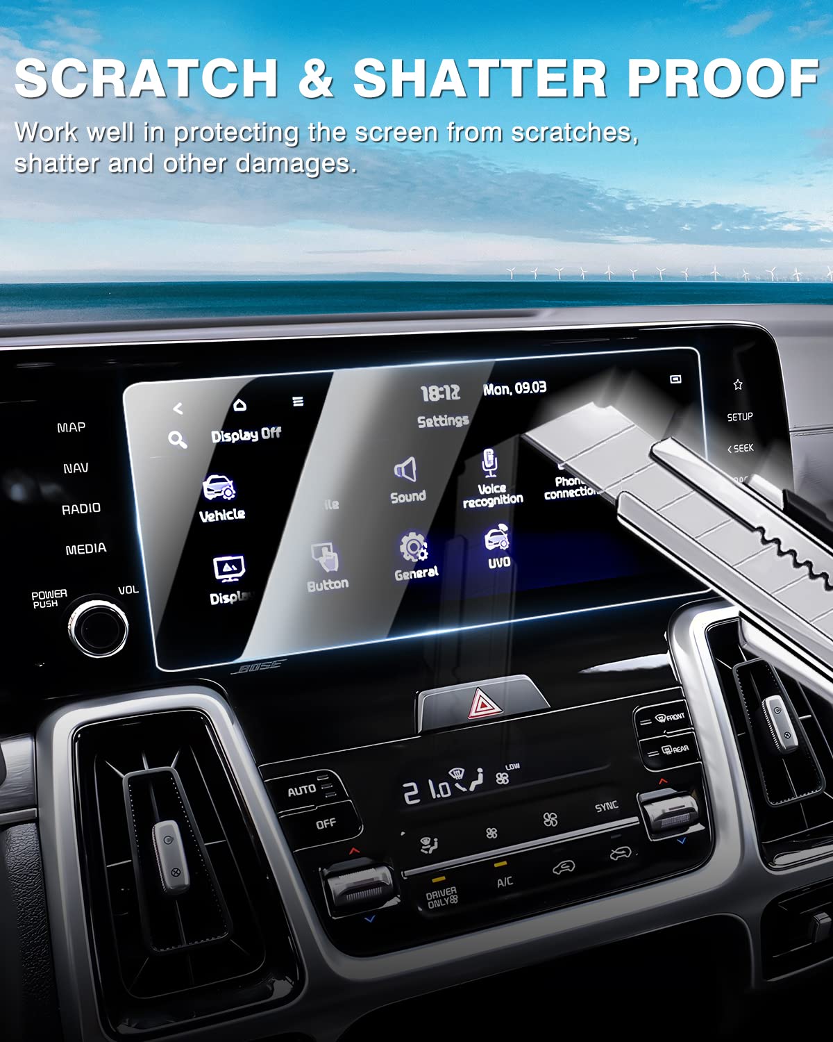 Karltys 2 Pack Screen Protector For 2022 2025 Bmw X3 X4 12.3 Inch Touchscreen, 9H Tempered Glass Screen Protector For Bmw X3 Accessories, Anti Glare Anti Fingerprint Car Radio Screen Cover