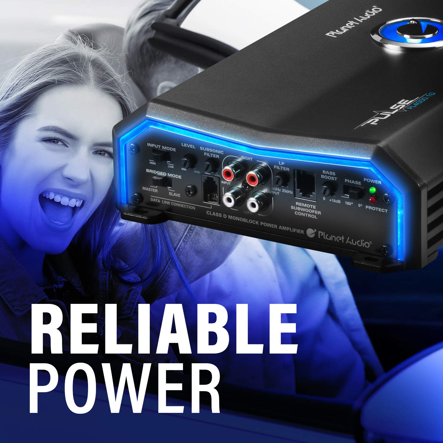Planet Audio PL4000.1D Pulse Series Class D Monoblock Car Amplifier 4000W 1 Ohm Stable MOSFET