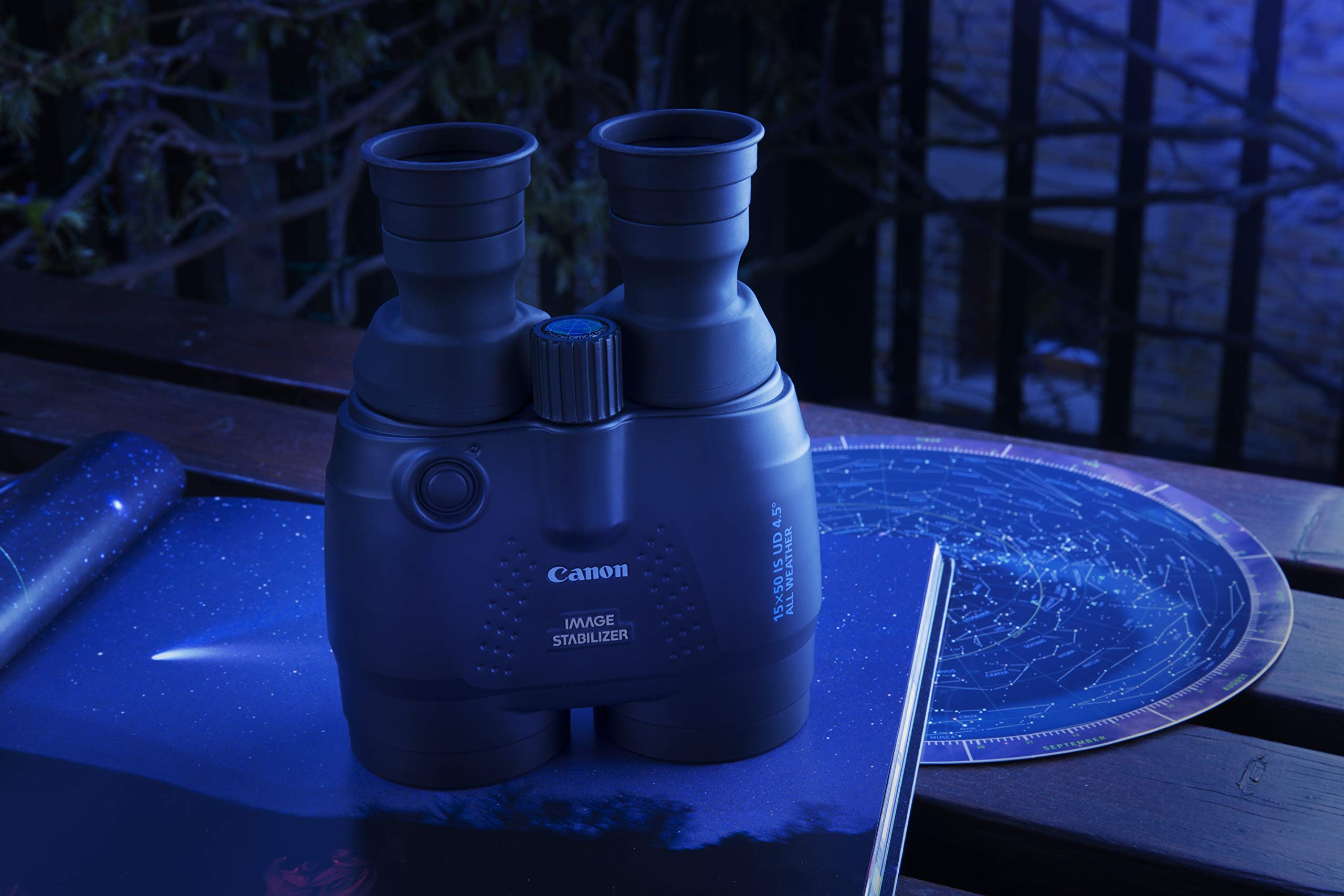 Canon 15 X 50 Image Stabilising All Weather Binoculars With Neck Strap & Case
