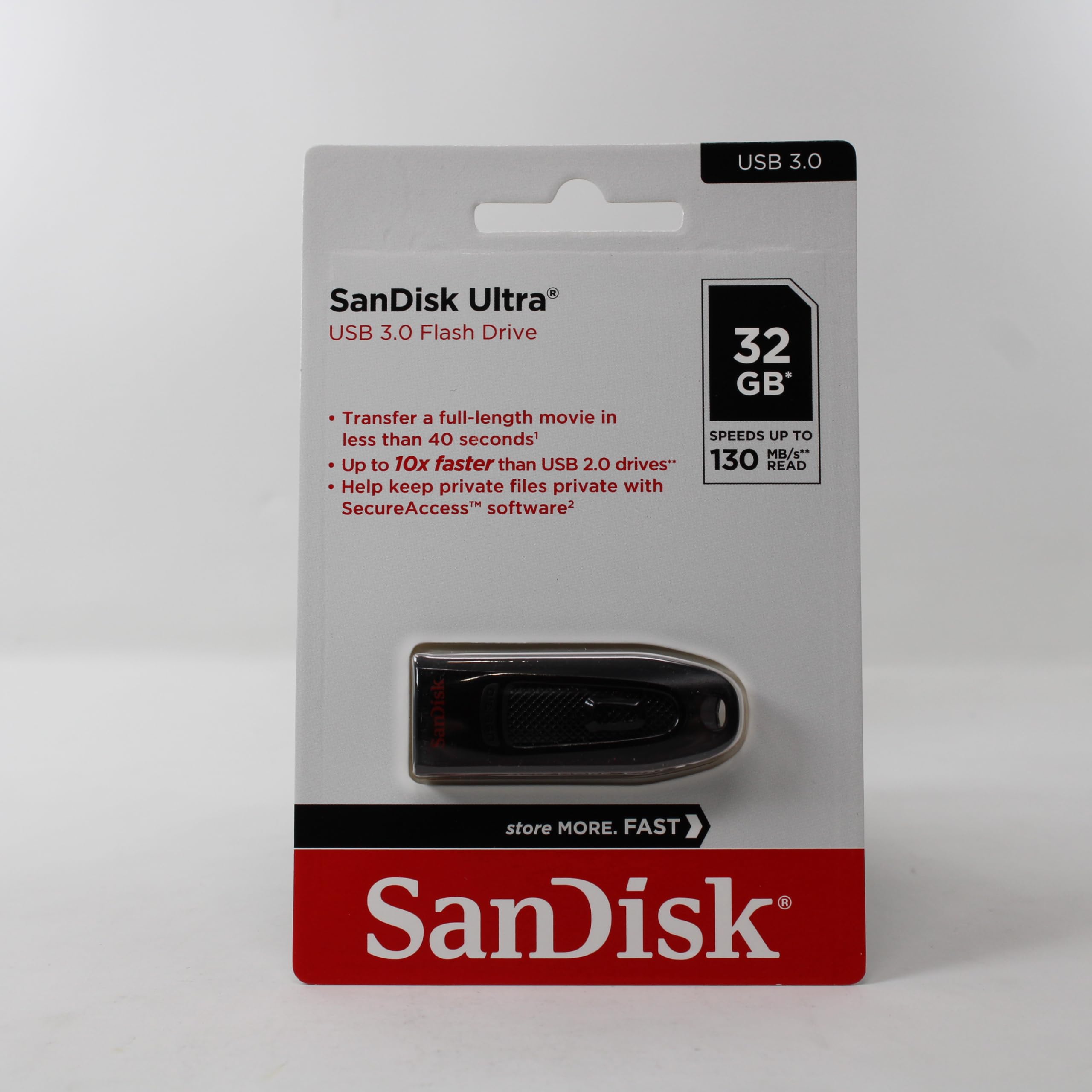 Sandisk Ultra Usb Flash Drive, 32 Gb, Black (Sdcz48 032G A46)