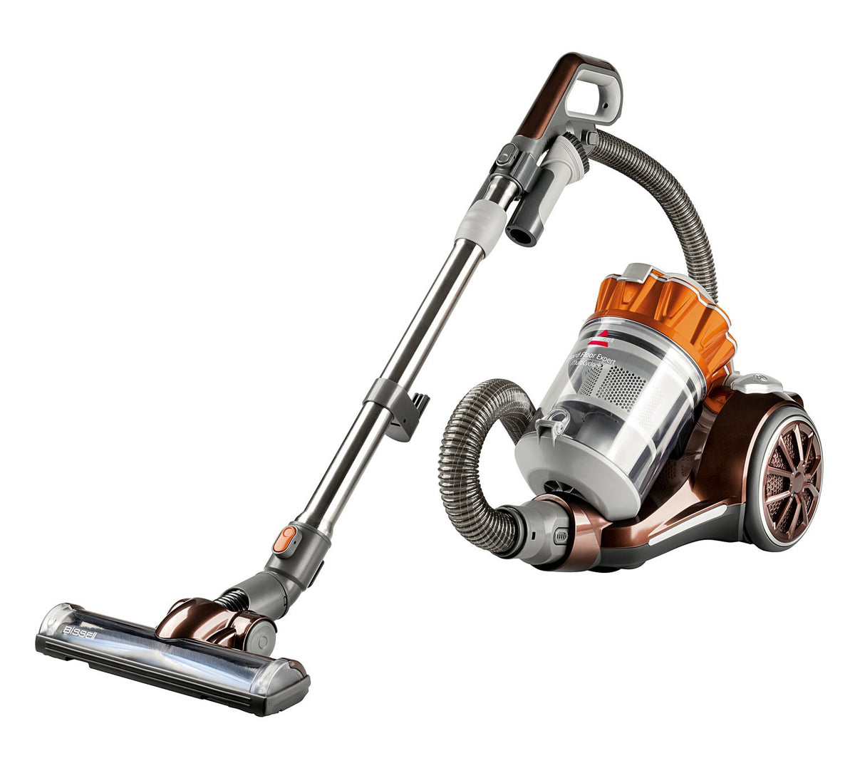 Bissell Hard Floor Expert Multi Cyclonic Bagless Canister Vacuum, 1547   Corded Burnt Orange