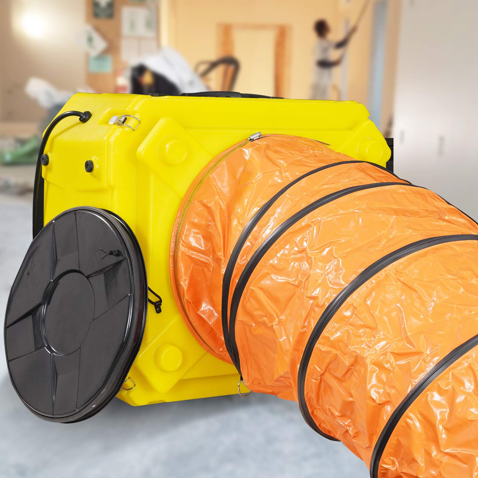 Alorair 16' Pvc Flexible Duct Hose For Cleanshield Hepa 550 Air Scrubber And Pureairo Hepa Pro 770/870/970, Easy Storage (16 Inch X 16.4 Feet, Inlet)