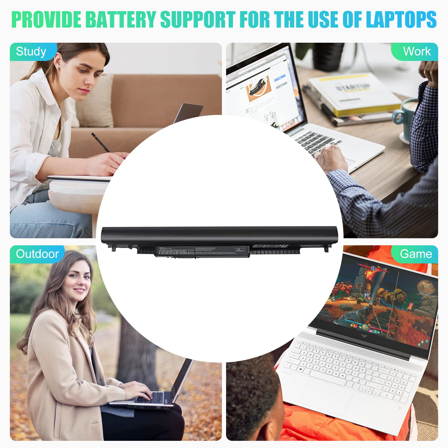 Sml Laptop/Notebook Battery Replacement For Hp 776622 001 728460 001 Tpn Q130 752237 001 Tpn Q132 La04 Tpn Q129 La04Df Hstnn Db5