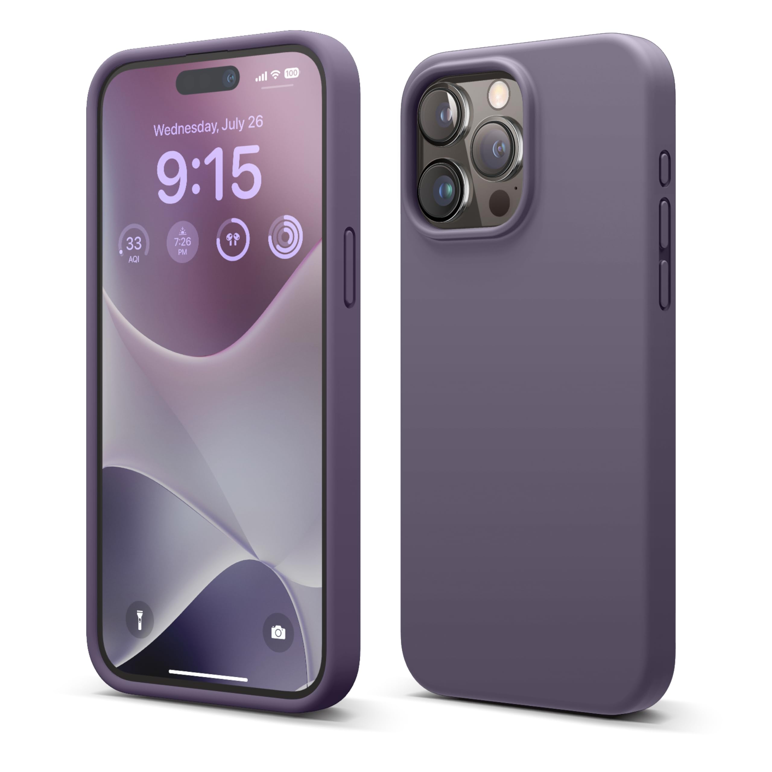 Elago Compatible With Iphone 15 Pro Max, Liquid Silicone Full Body Protective Case, Shockproof Soft Microfiber Lining Anti Scrat