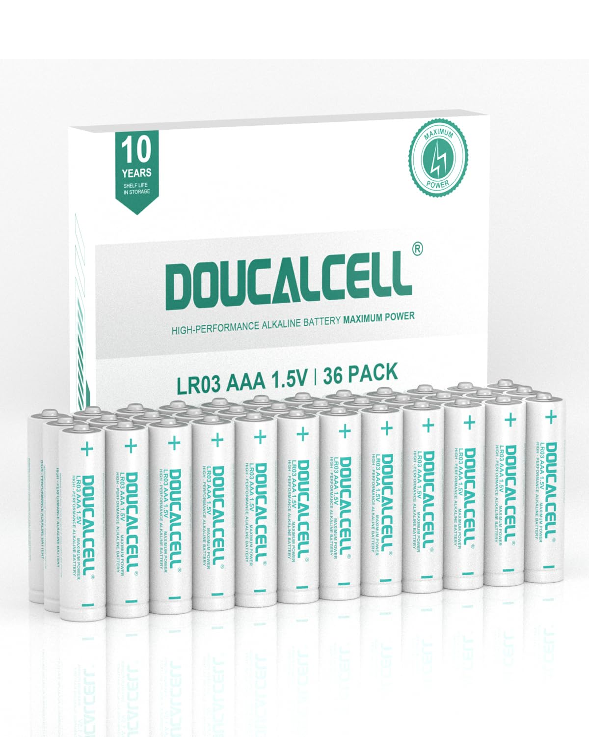 Doucalcell Aaa Batteries 36 Pack, Maximum Power Ultra Long Lasting Triple A Battery, High Performance 1.5 Volt Alkaline Batterie
