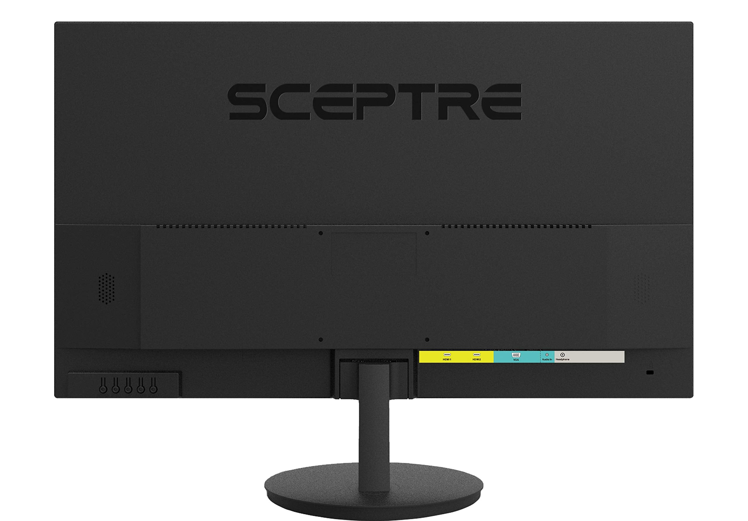Sceptre E275W 1920 27'' Fhd 1080P 75Hz Monitor Hdmi Vga Build In Speakers, Metal Black
