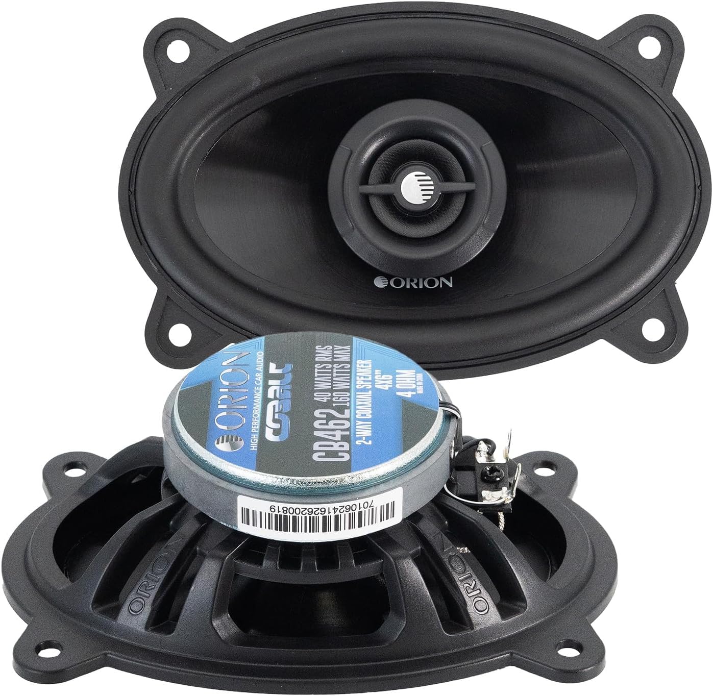 Orion Cobalt Series Ct40 4'' 2 Way Coaxial Speaker 4 Ohms 300 Watts Max Music Power Set Of 2 Speaker