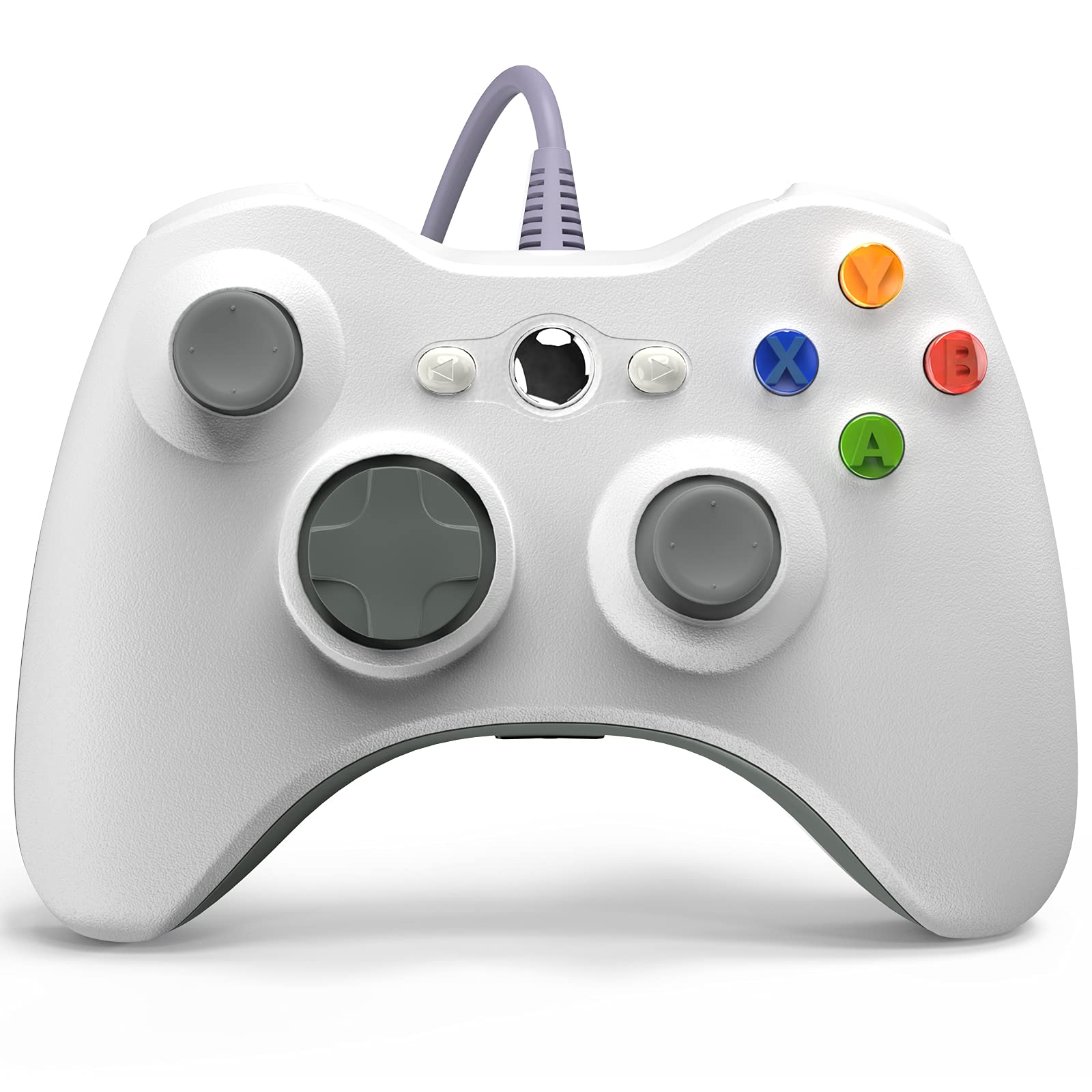 YAEYE PC Wired Controller, Game Controller for Xbox 360 with Dual-Vibration Turbo Compatible with Xbox 360/360 Slim and PC Windo