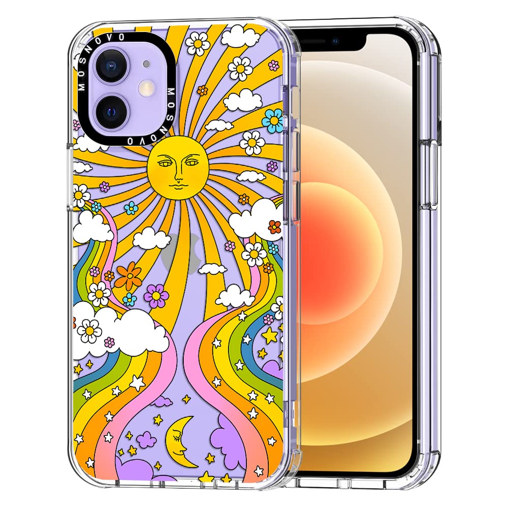 Mosnovo Compatible With Iphone 12 Pro Case, [Buffertech 6.6 Ft Drop Impact] [Anti Peel Off Tech] Clear Tpu Bumper Phone Case Cov