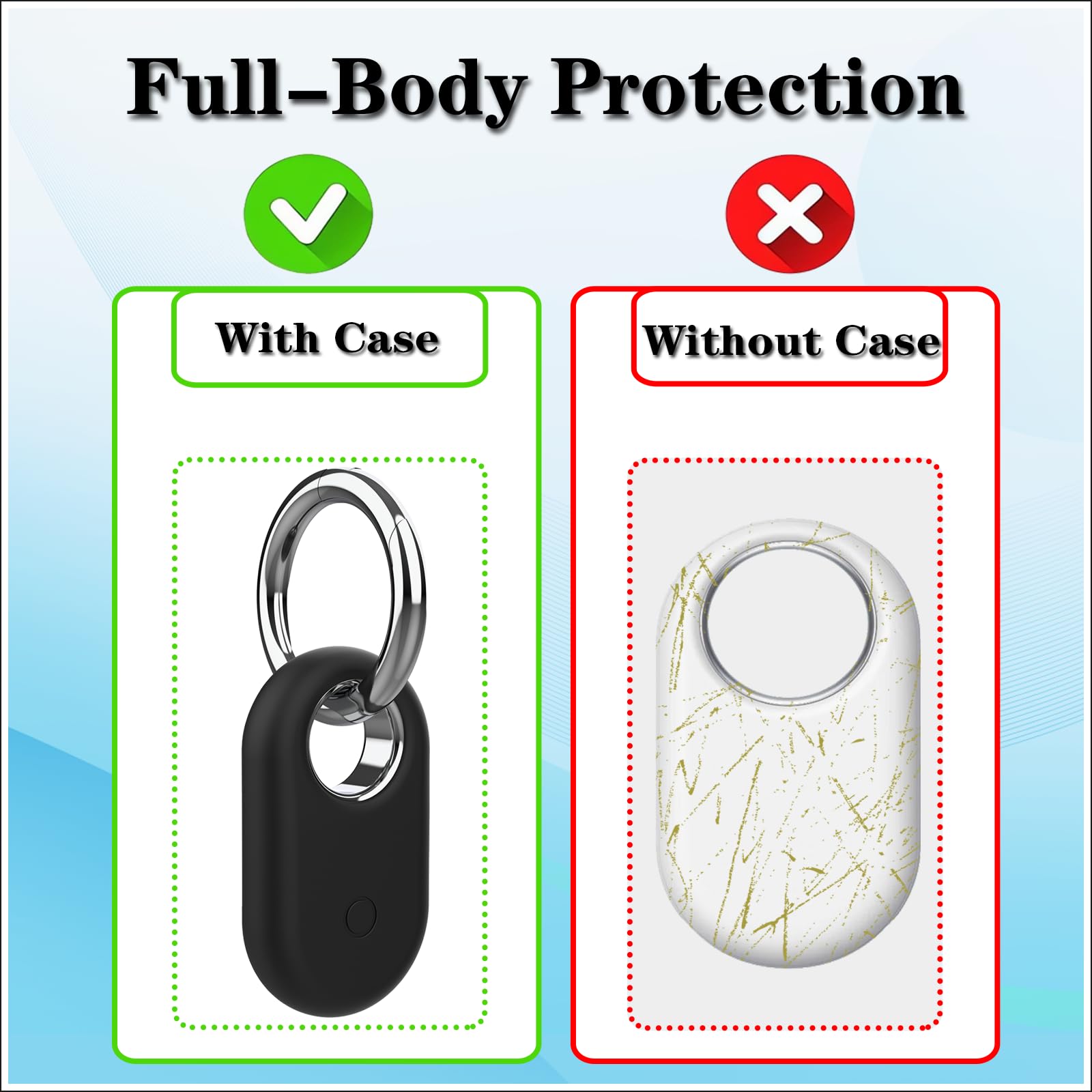 Rzttwl 2 Pack Holder Case Compatible With Samsung Galaxy Smarttag 2, Silicone Gps Tracker Protective Case For Galaxy Smart Tag 2