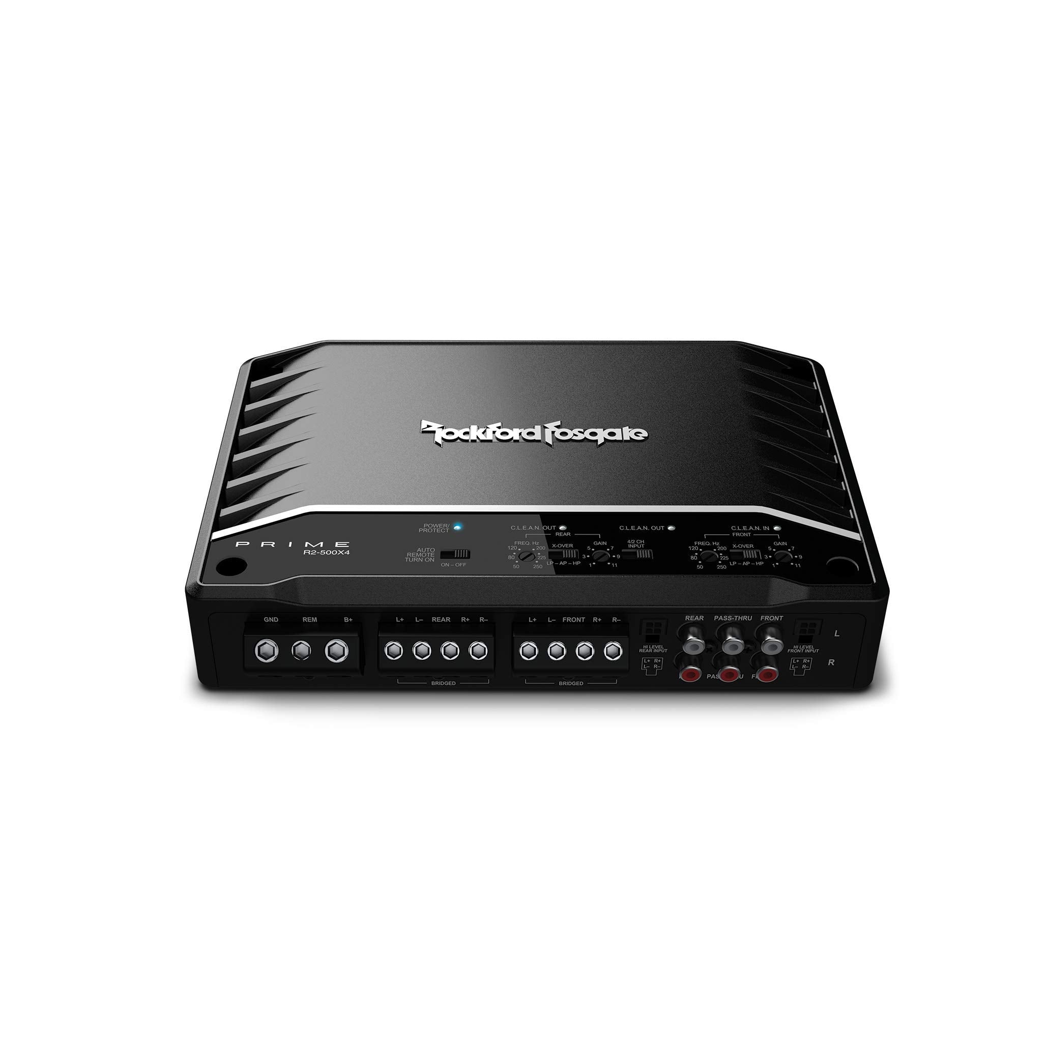 Rockford Fosgate R2-500X4 500-Watt 4-Channel Amplifier - Black Metal Finish