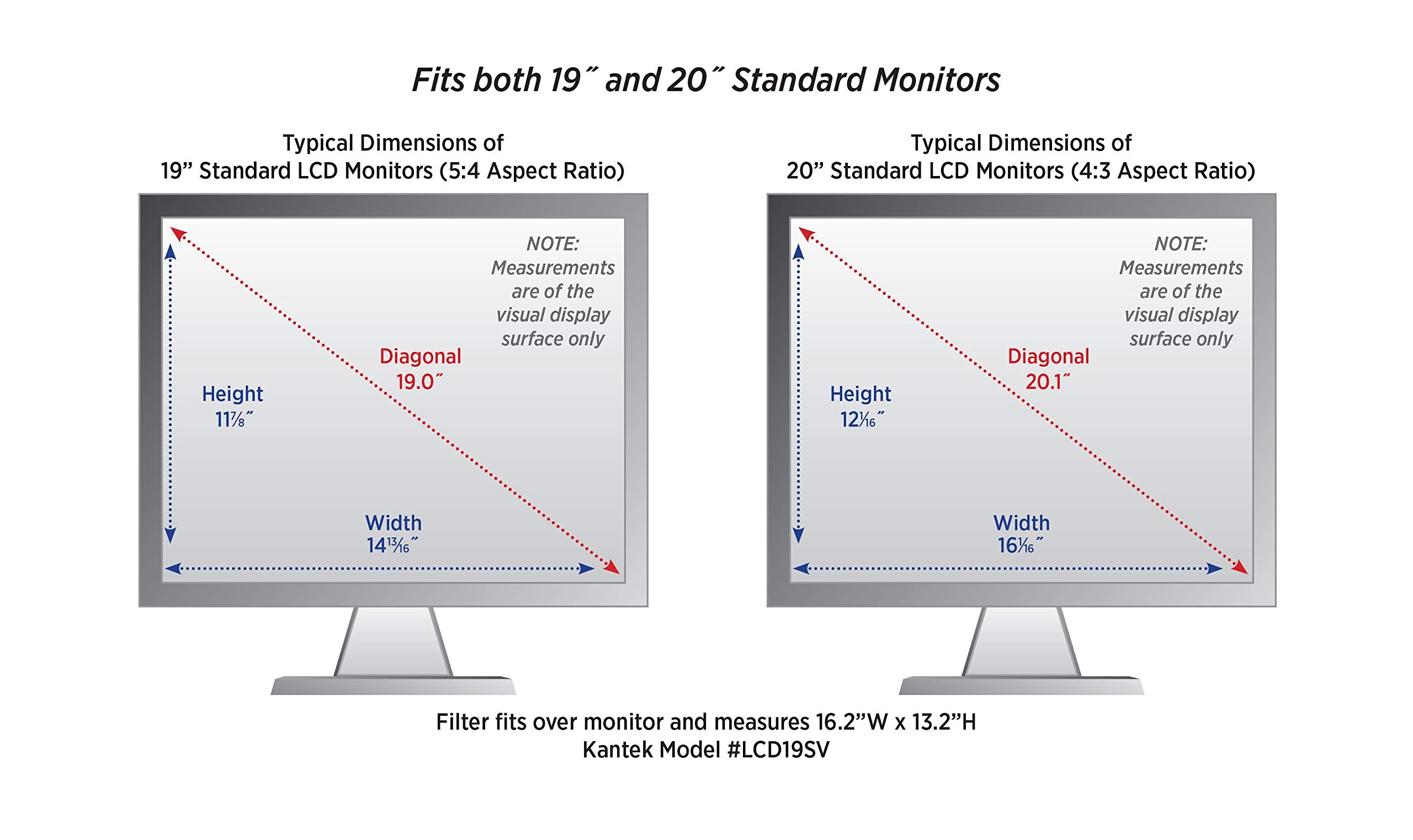 Kantek Lcd Protect Deluxe Privacy Filter For 19 Inch And 20 Inch Monitors (Lcd19Sv)