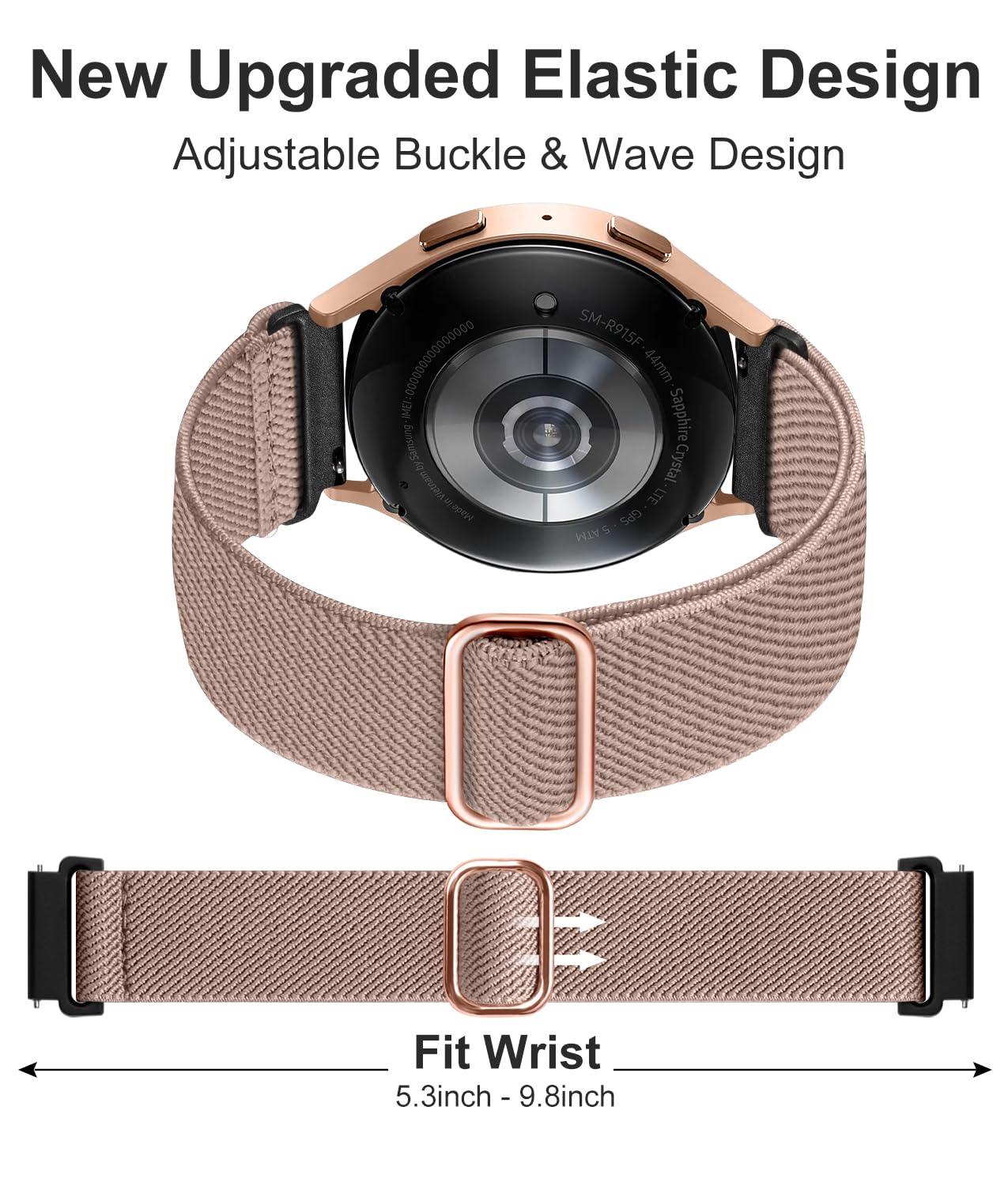 Lerobo Elastic Bands Compatible With Samsung Galaxy Watch 7/6/5/4 40Mm 44Mm/Galaxy Watch 6 Classic 43Mm 47Mm/Watch 4 Classic Ban