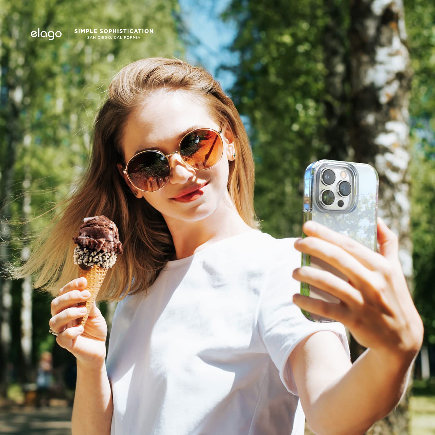 Elago Hybrid Clear Case Compatible With Iphone 14 Pro Case Clear  6.1 Inch, Military Grade Drop Protection, Pc + Tpu Hybrid Tech