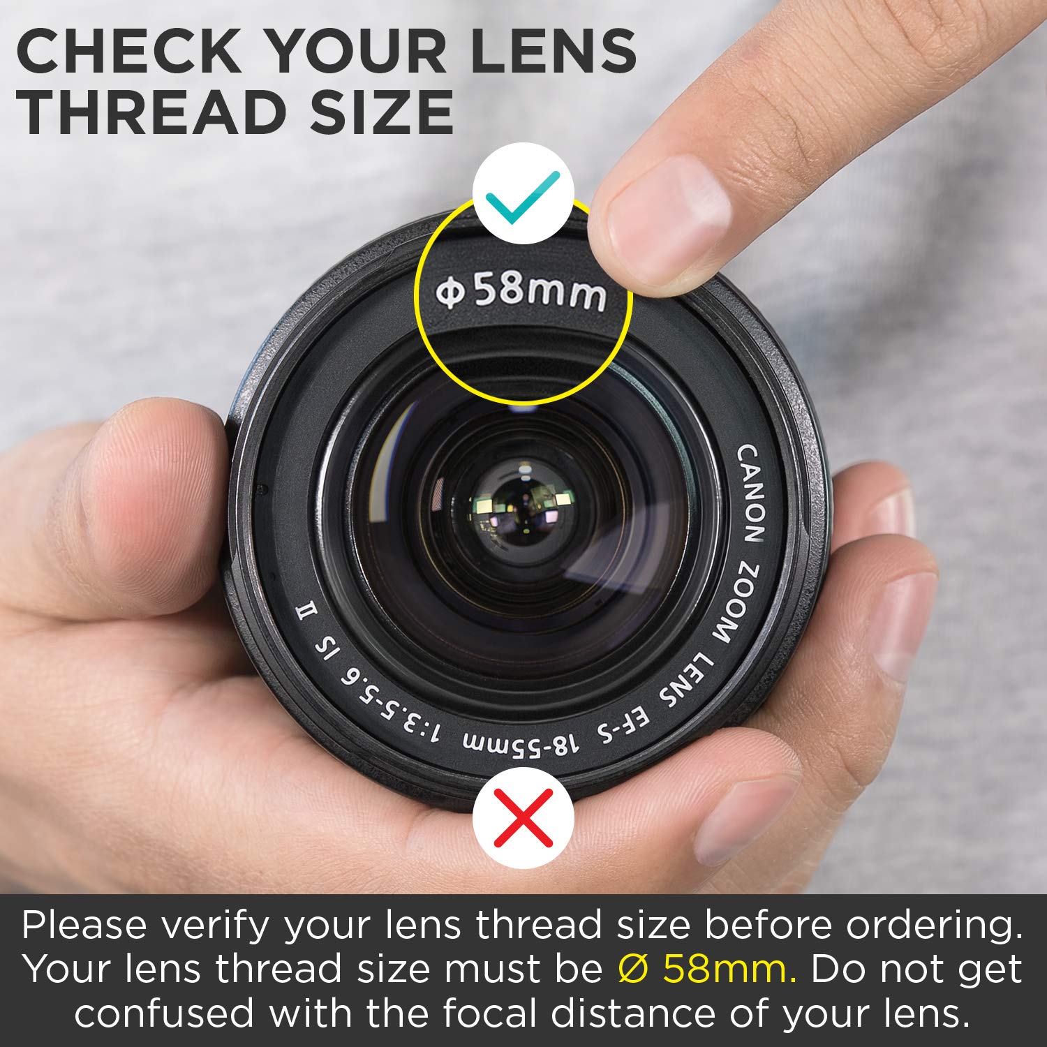 Altura Photo 58Mm 0.35X Fisheye Wide Angle Lens (W/Macro Portion) For Dslr Cameras Eos Rebel 70D 77D 80D 90D T8I T7 T7I T6I T6S