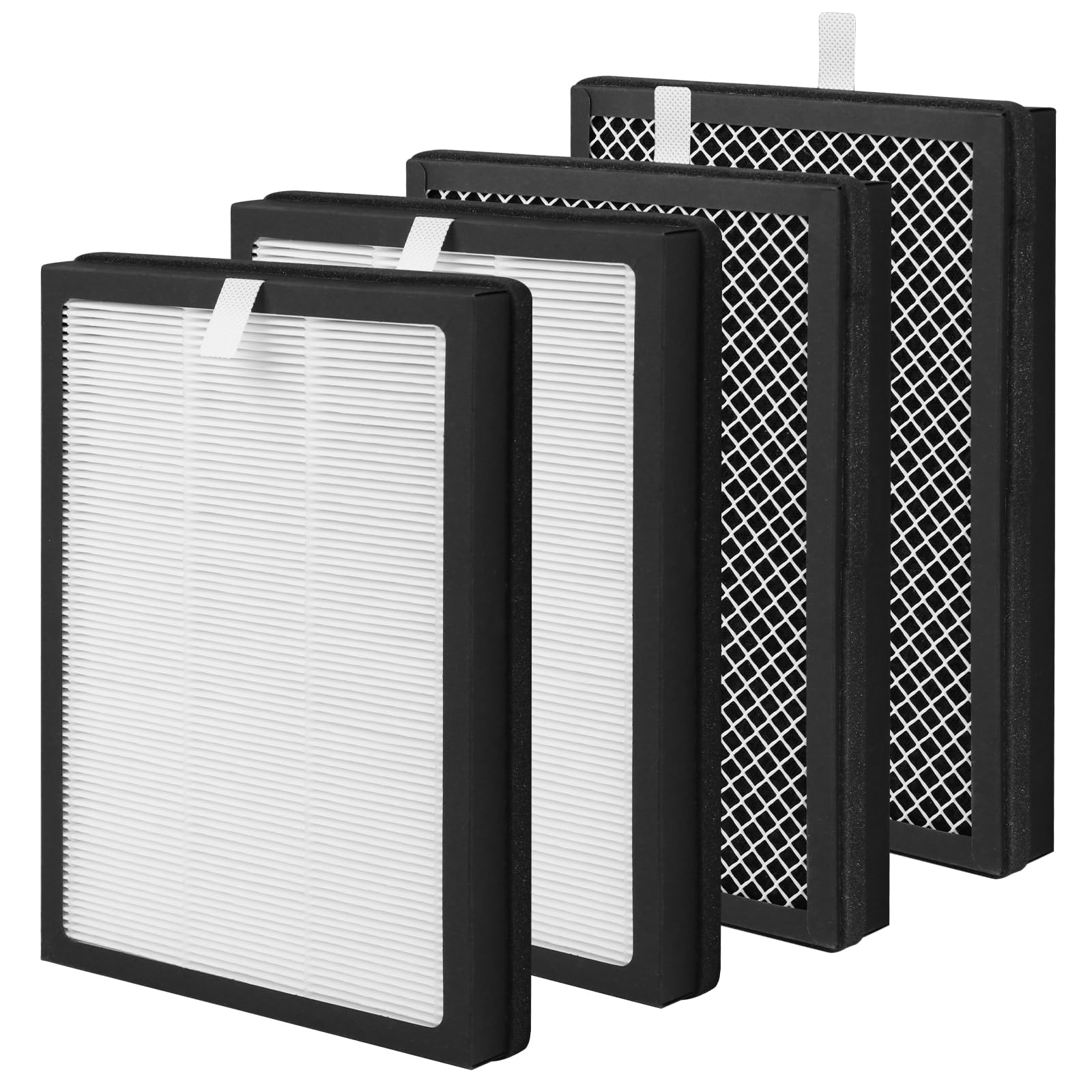Breabetter 4 Pack Cap 500 True Hepa Replacement Filter Compatible With Cuisinart Cap 500Fpk Purifier, 3 In 1 Filtration