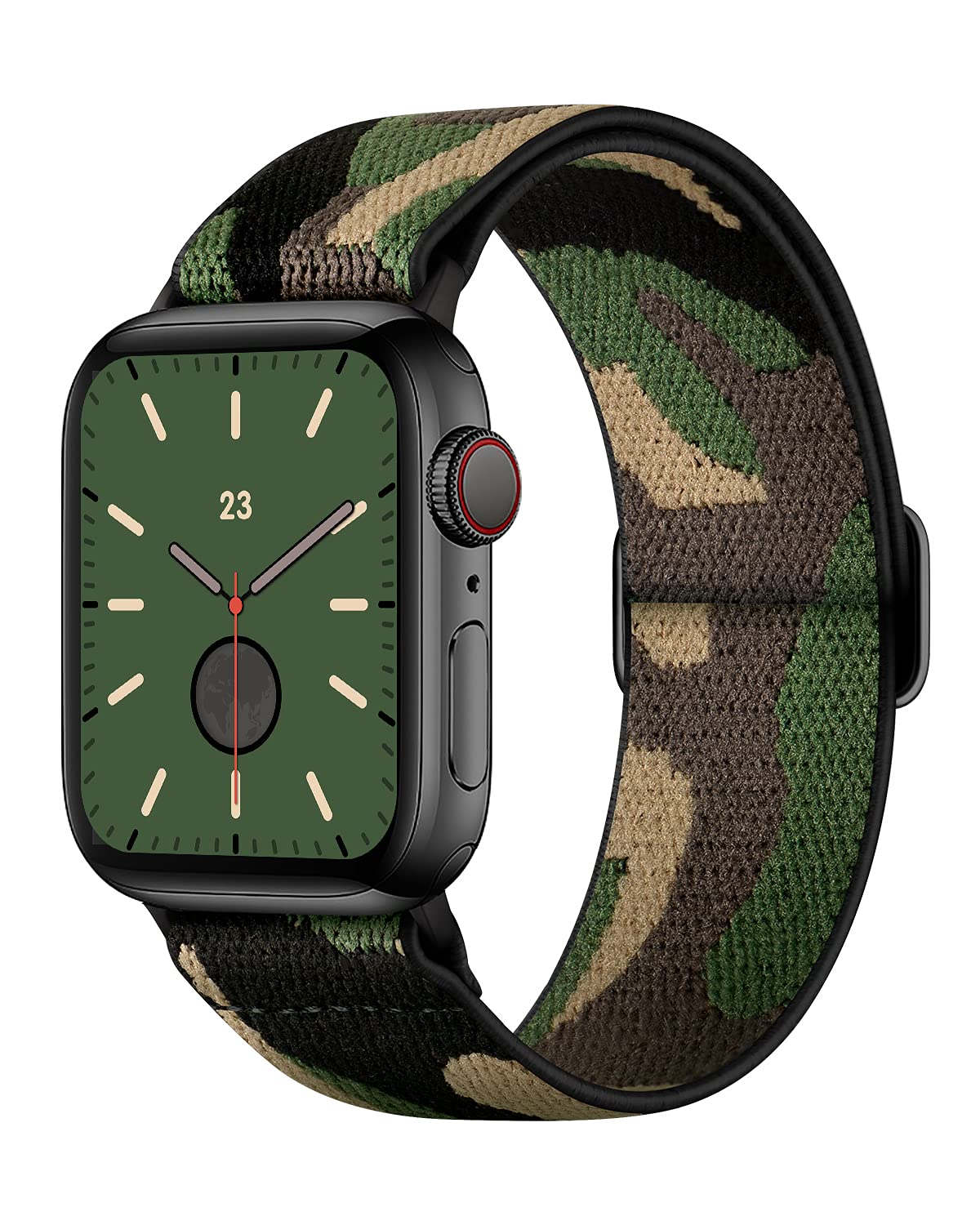 Amanecer Stretchy Nylon Watch Bands Compatible With Apple Watch Ultra Series 8/7/6/5/4/3/2/1 Se, Adjustable Braided Elastic Spor