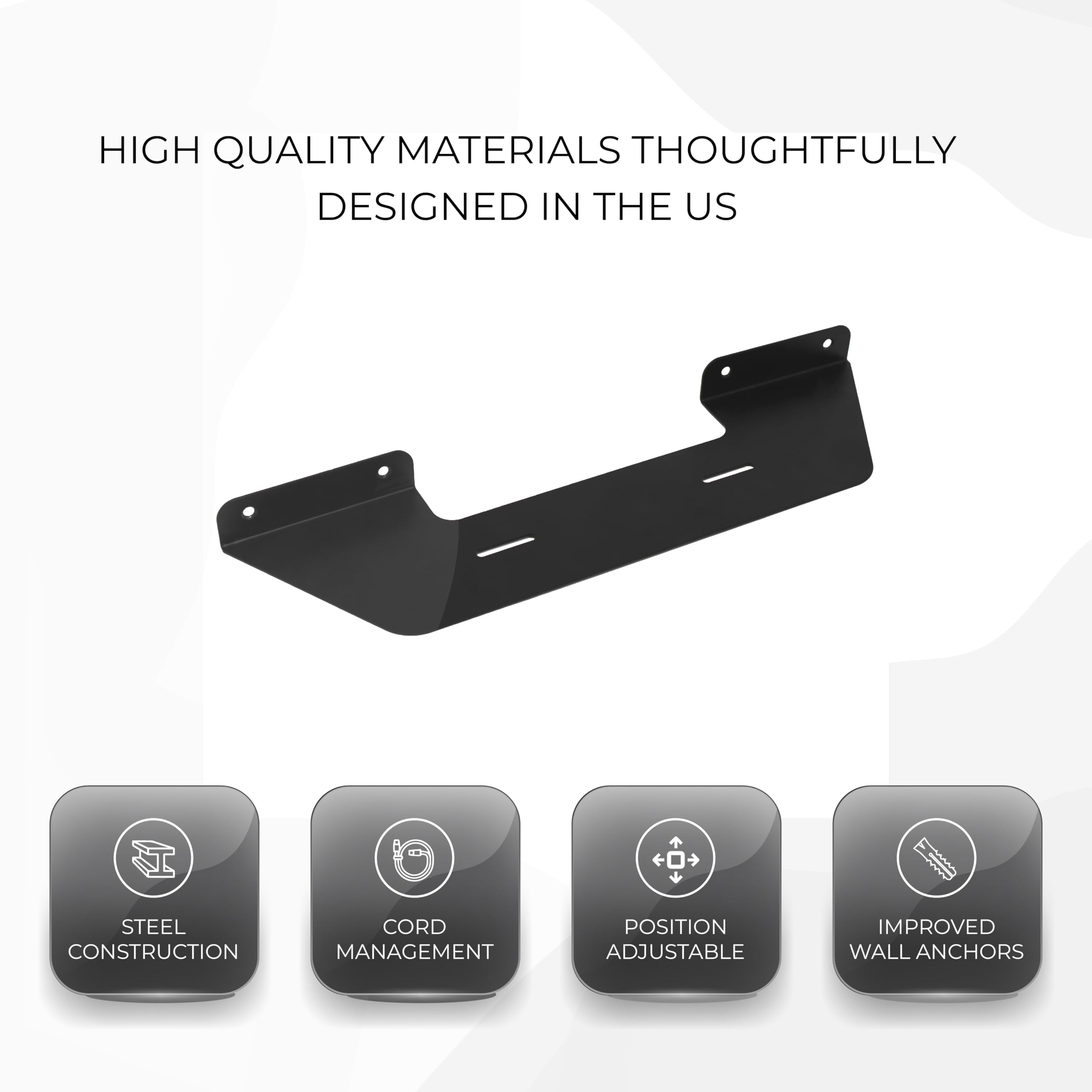 Humancentric Soundbar Wall Mount For Sonos Beam Speaker   Black
