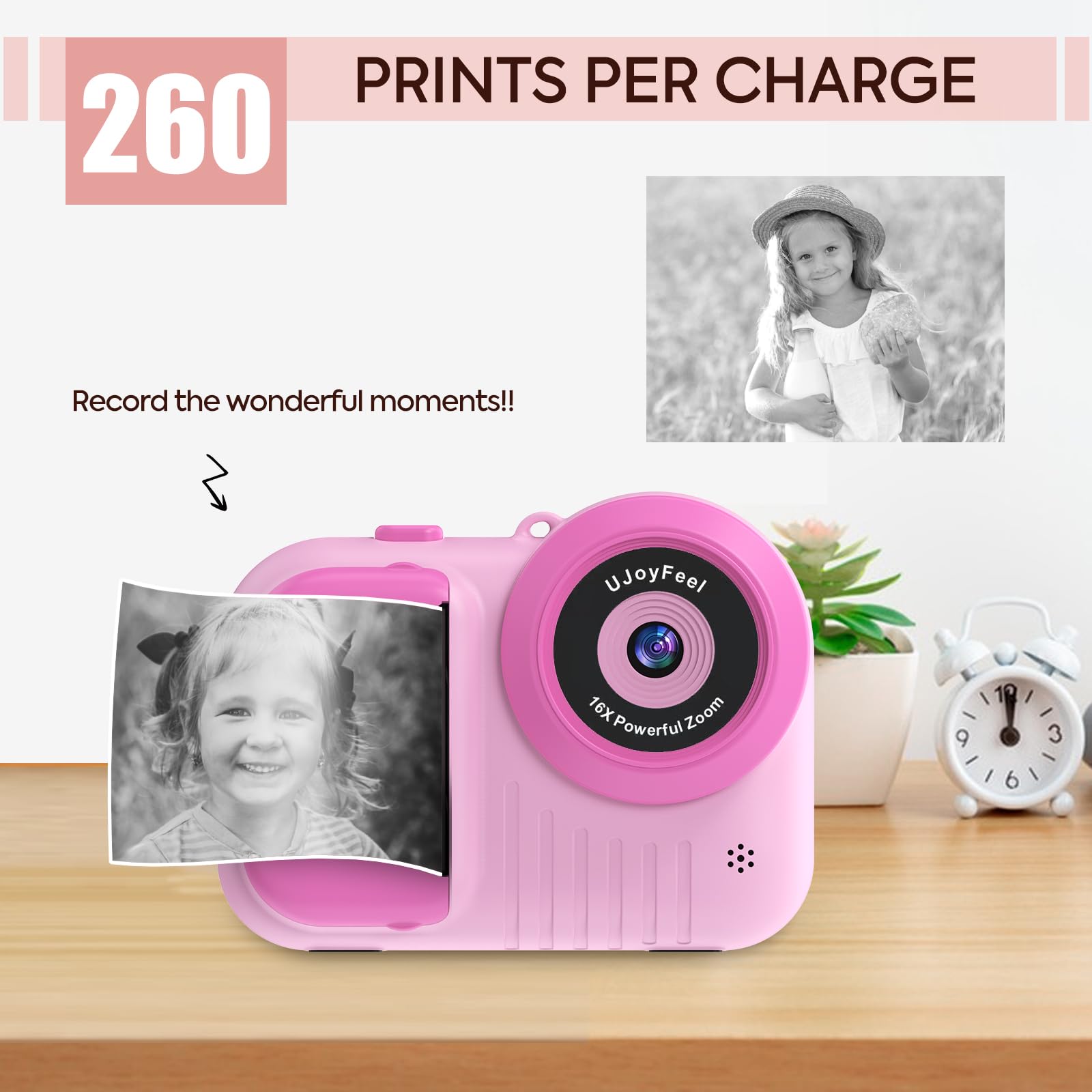 Kids Camera Instant Print Camera For Kids, Toddler Camera That Print Photo, Instant Digital Camera For Kids Printing Camera 3.5I