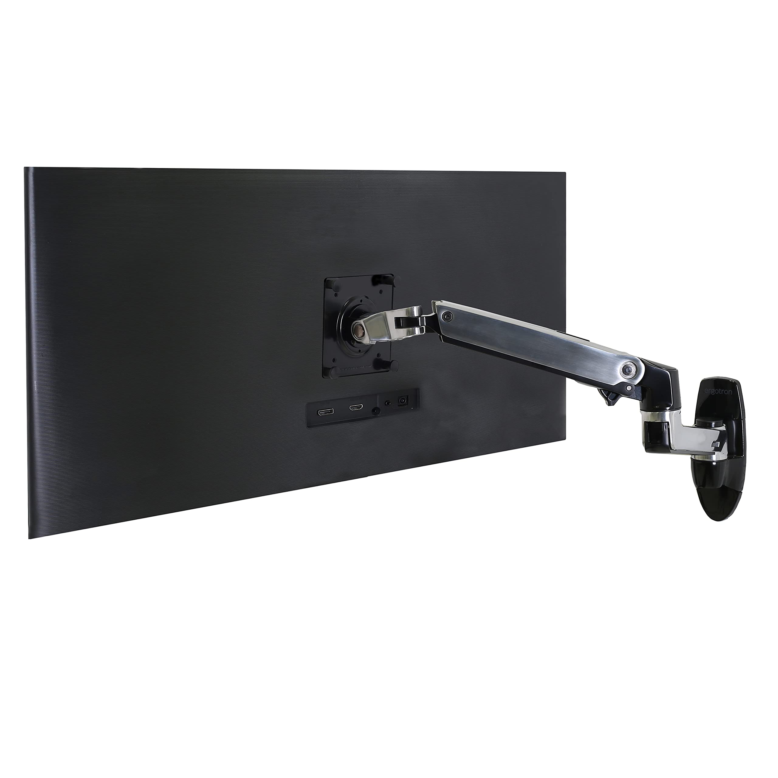 Ergotron   Lx Single Monitor Arm, Vesa Wall Mount   For Monitors Up To 34 Inches, 7 To 25 Lbs   Polished Aluminum