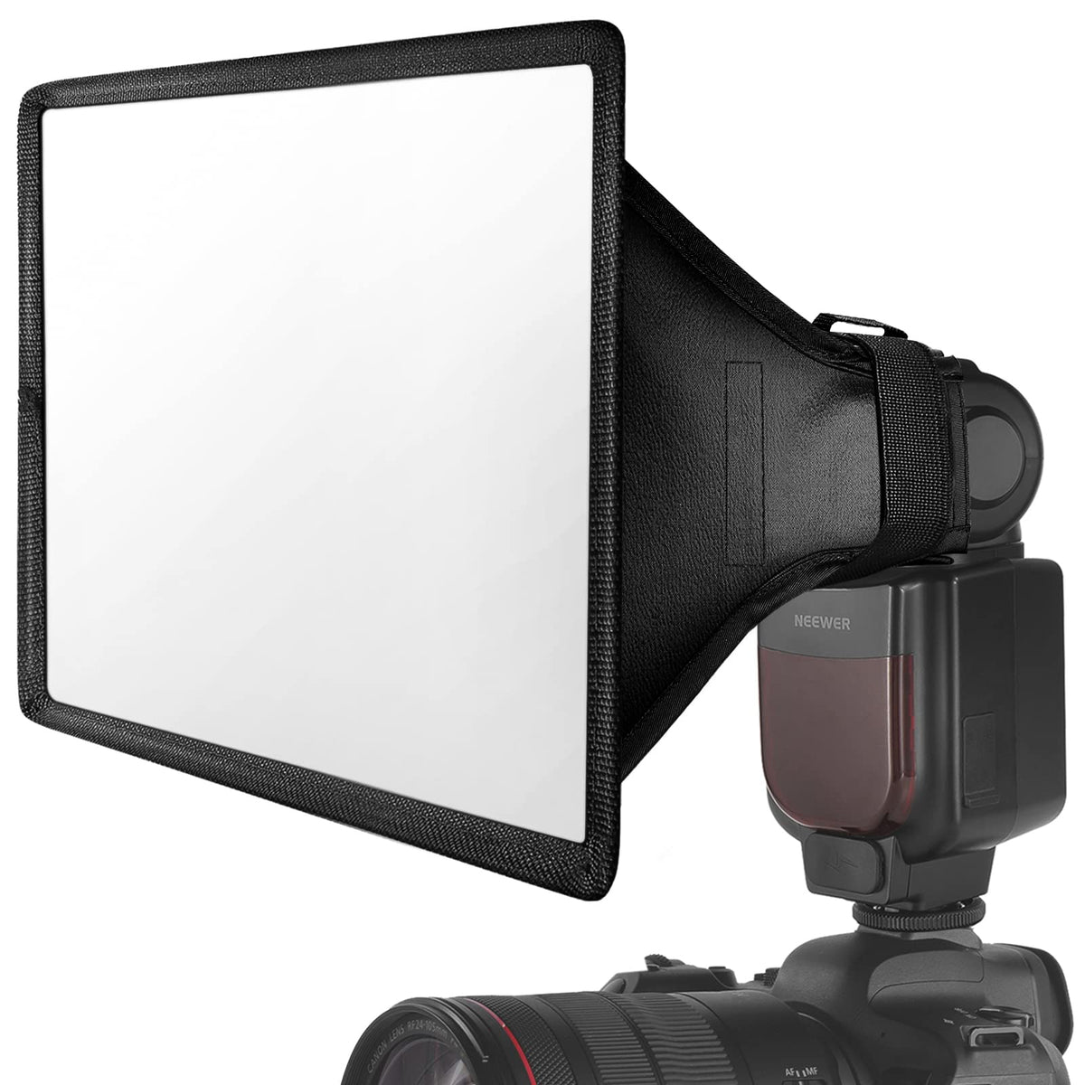 Neewer Flash Diffuser Light Softbox 11'' X 8'', Universal, Collapsible With Storage Pouch Compatible With Canon Nikon Sony Godox