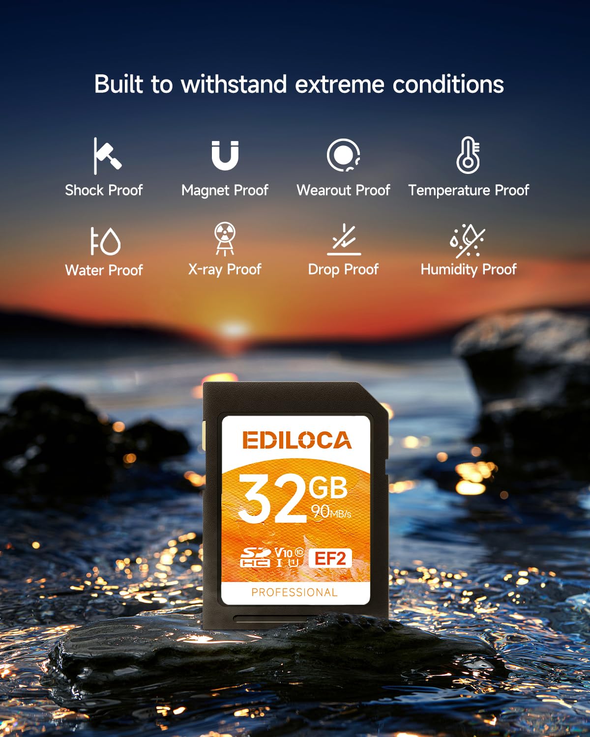 Uhs I 32Gb Sd Card Uhs I Memory Card Fast Storage, Read Speed 90Mb/S, Write Speed 20Mb/S, C10, U1, V10, Full Hd & 4K Video, Sd C