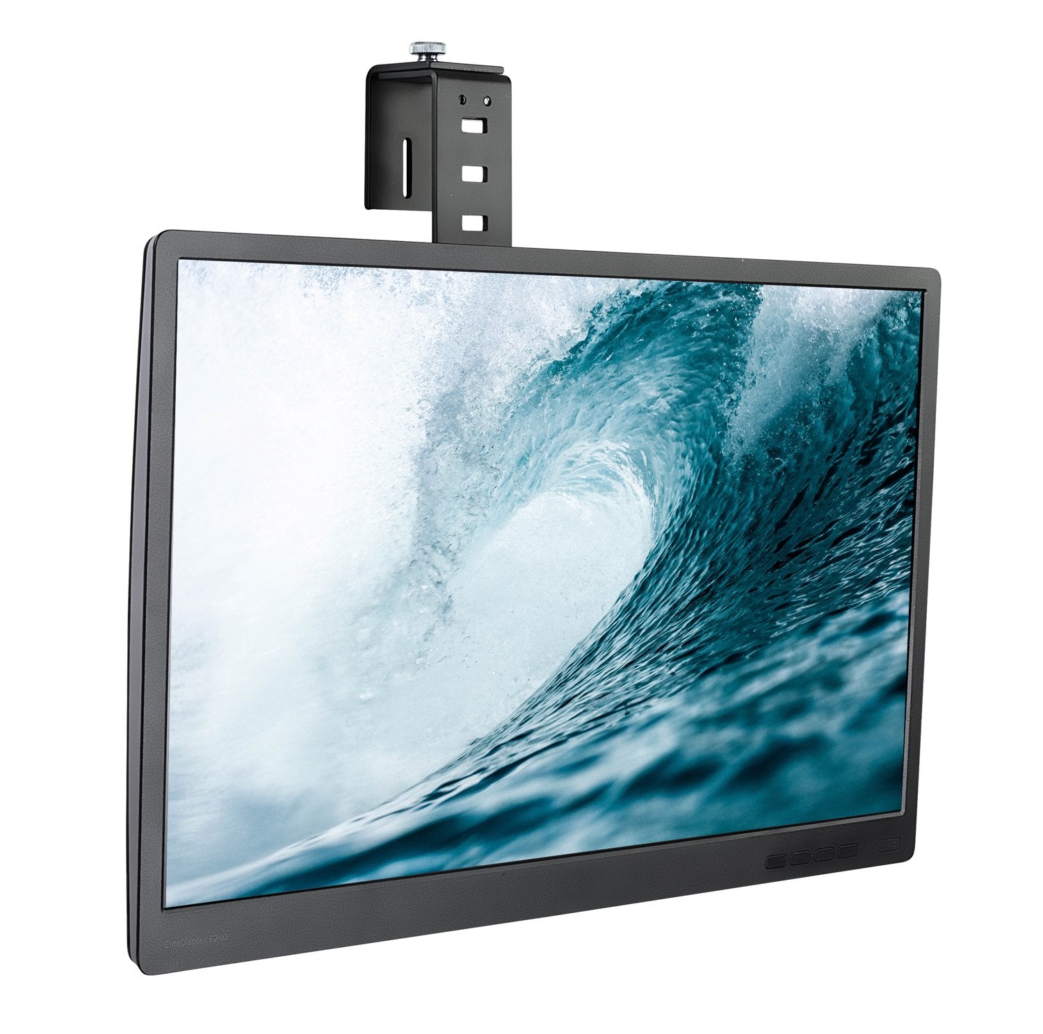 Mount It! Cubicle Monitor Mount Hanger Attachment, Hanging Height Adjustable VESA Bracket for a 17' to 32' Screen, Adjustable Hook Supports up to 17.6 lbs, Black (MI 785)