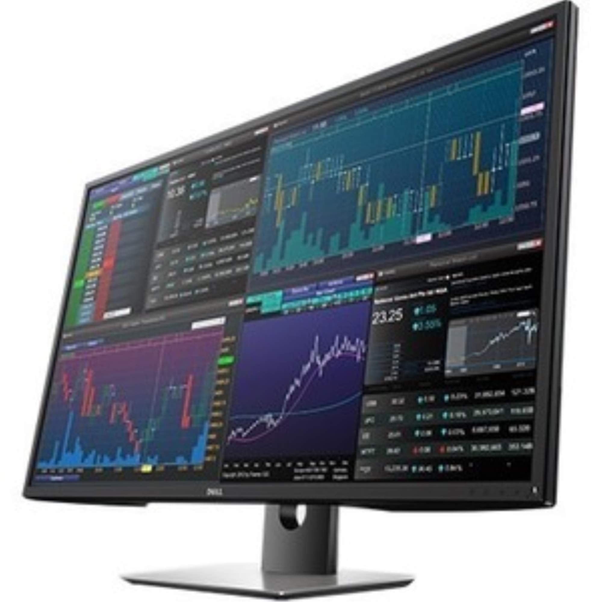 Dell 43 P4317Q Ultra HD 4k Multi Client Monitor, Black/Silver