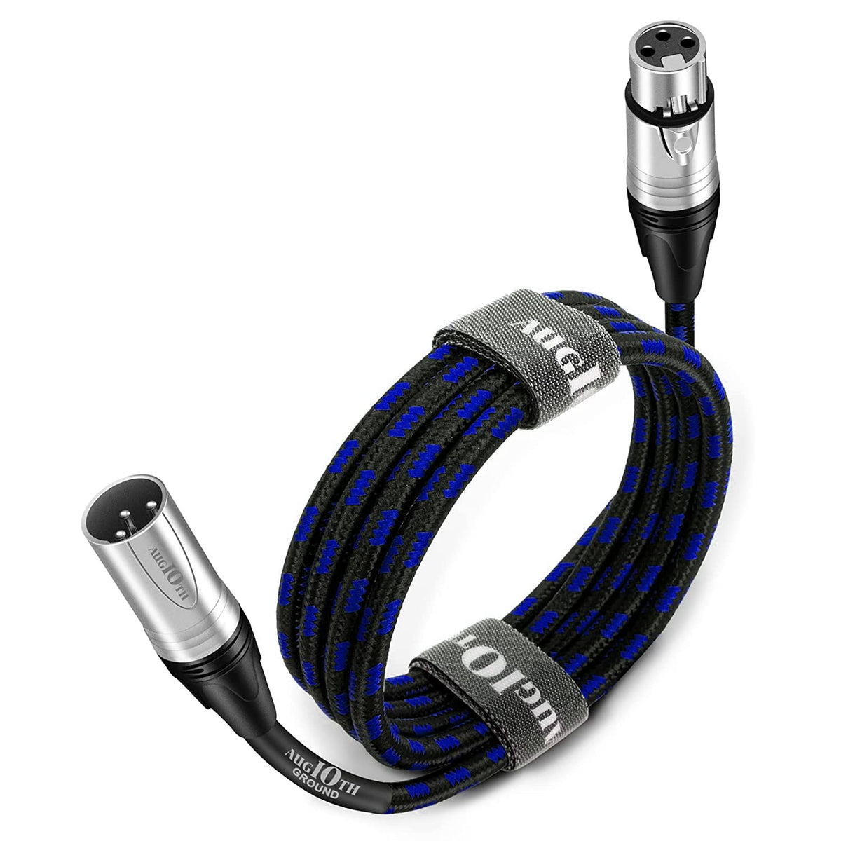 Augioth Xlr To Xlr Pro Mic Cable Male To Female Xlr Cable 3 Pin Blue Balanced Shielded Microphone Cable For Amplifier Mixer,Spea