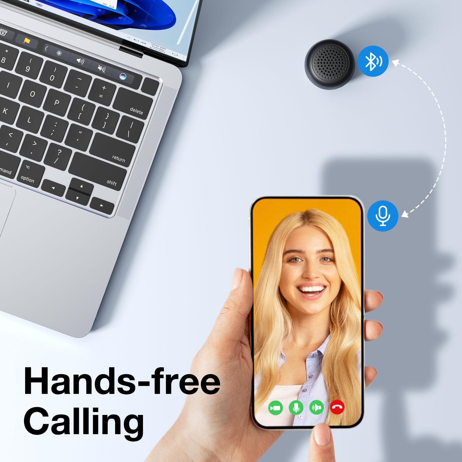 Leicex Mini Bluetooth Speaker, Small Tiny Portable Bluetooth 5.0 Speakers Perfect For Outdoor Indoor(Black)