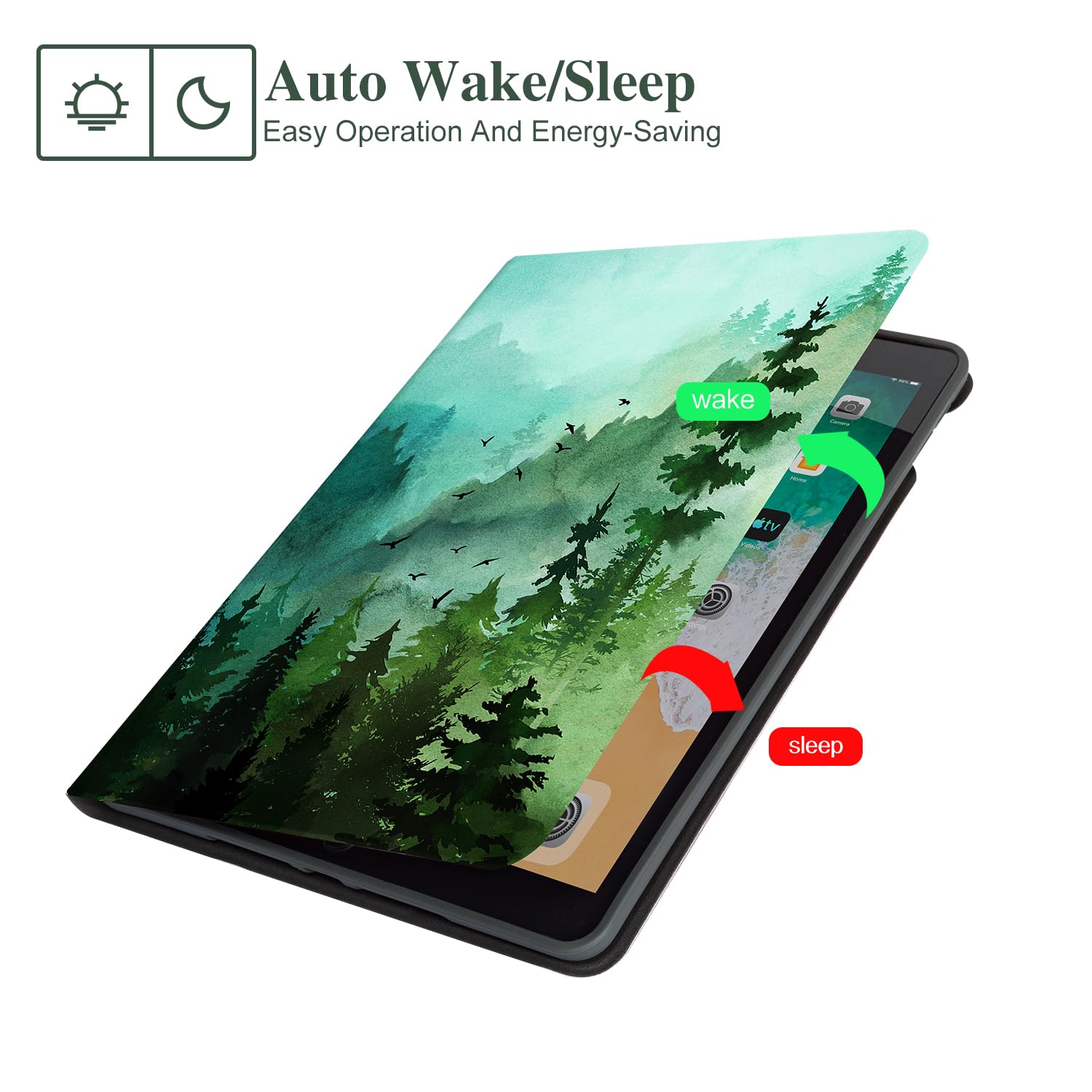 Ipad 10.2 Case Forest, Ipad 9Th Generation Case, Case For Ipad 9Th/8Th/7Th Gen 10.2 Inch, Protective Slim Fit Ipad 9Th Gen Multi