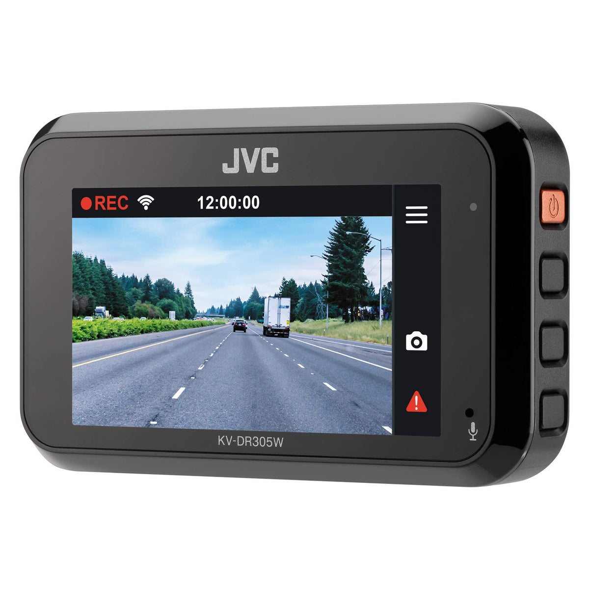 Jvc Kv-Dr305W 1920X1080P Full Hd Recorder Gps Dash Cam For Car, 2.7'' Lcd Screen Dashboard Camera, Built-In Wi-Fi, 3-Axis G-Forc