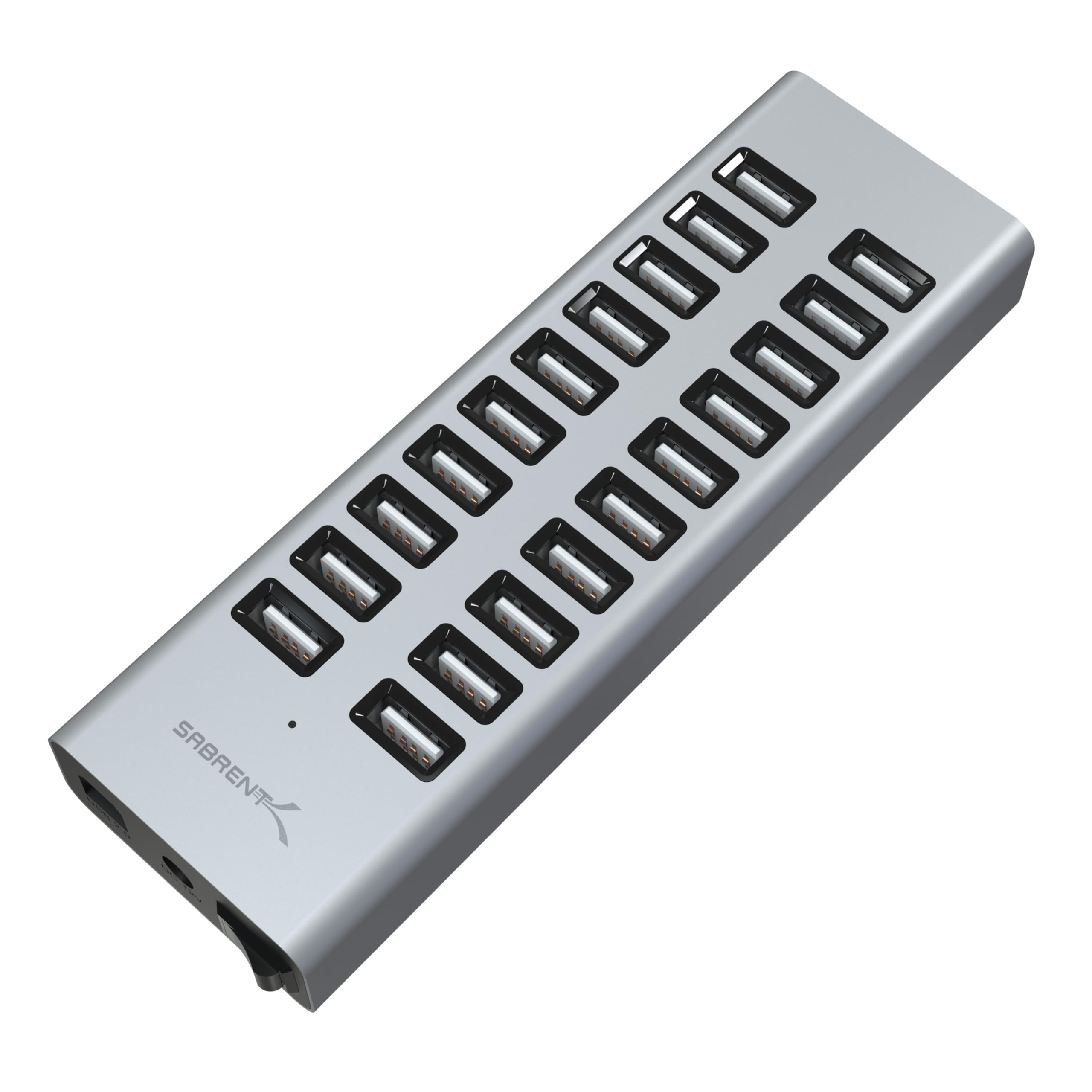 Sabrent 90W 20 Port Usb 2.0 Fast Charger, 12V Power Supply Included (Ax P20C)