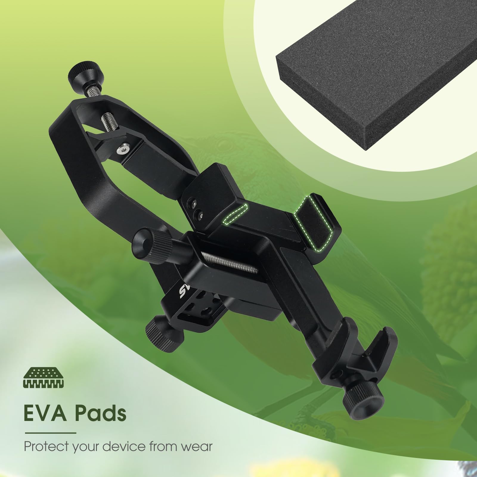 Svbony Sv214 Pro 3-Axis Universal Smartphone Adapter, Support 44 To 64Mm Eyepiece Diameter, Digiscoping Adapter With Remote Cont