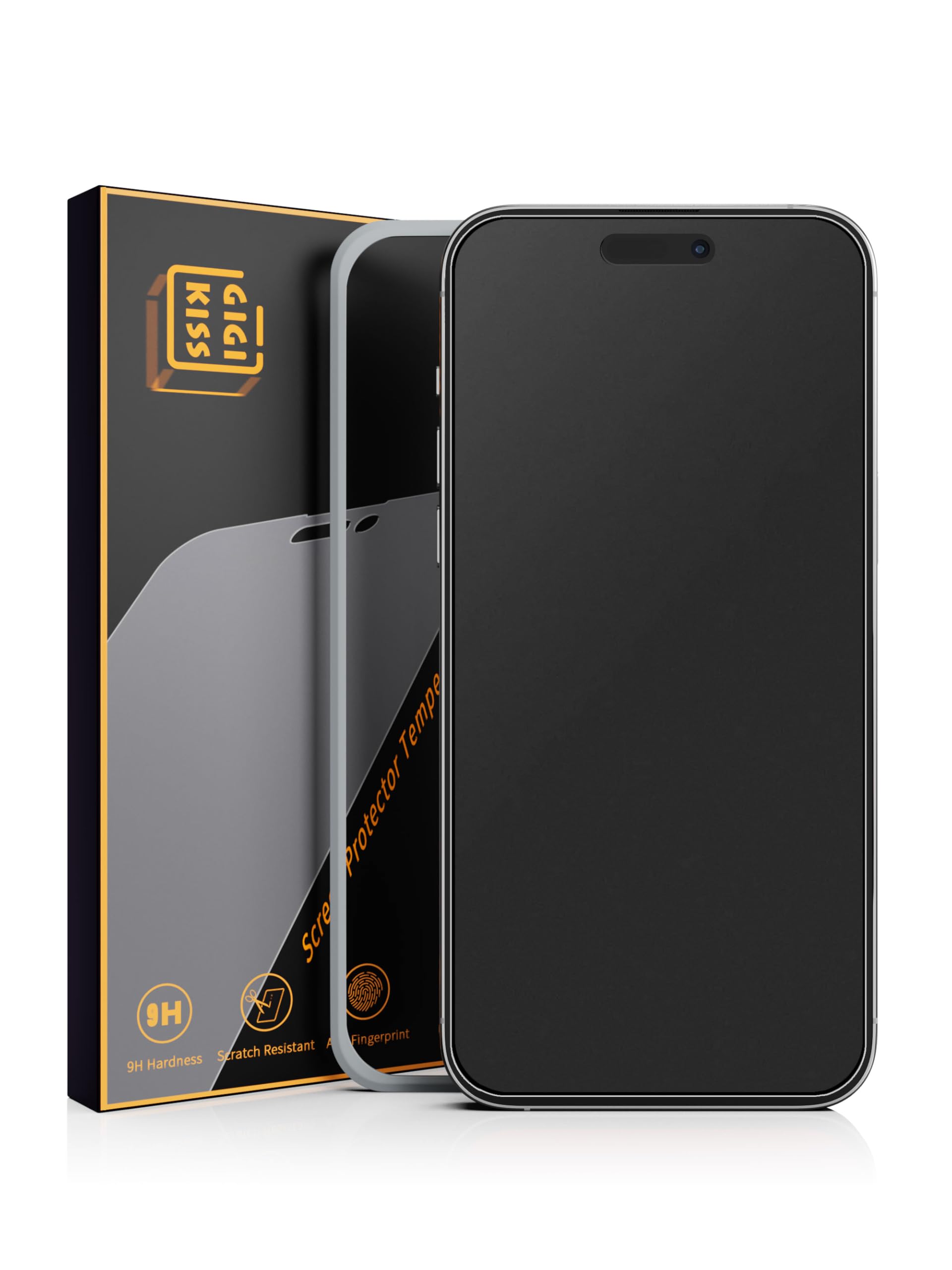 GIGIKISS 2 Pack for iPhone 16 Pro Max Matte Screen Protector 6.9 inch, Anti Fingerprint Anti Glare Screen Protector Tempered Gla