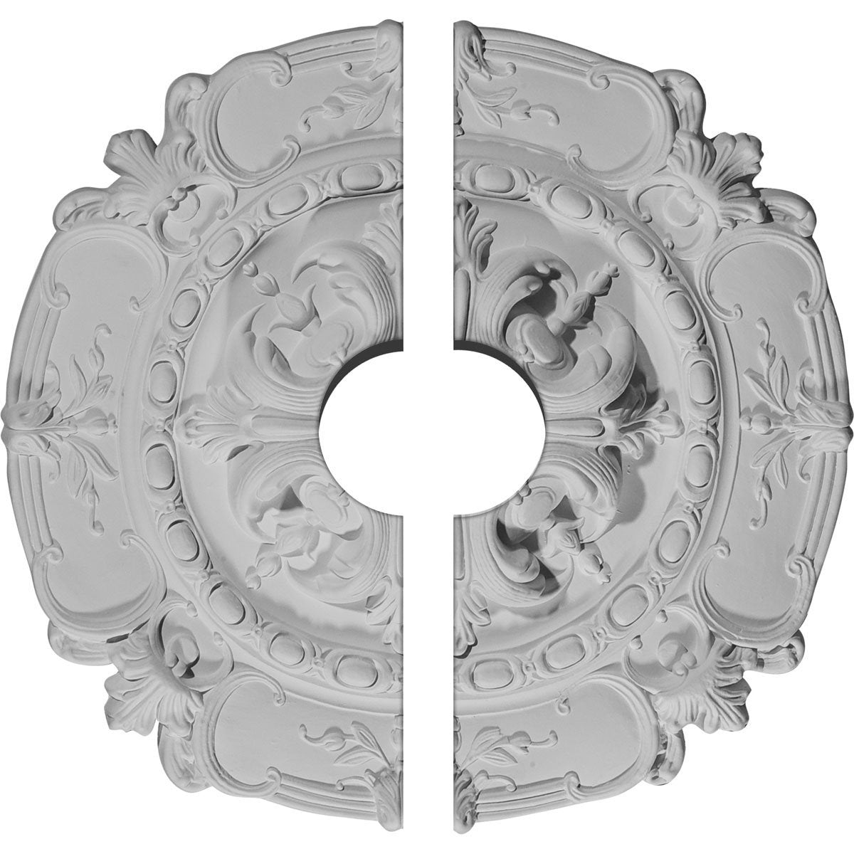 Ekena Millwork Cm16So2 03500 Southampton Ceiling Medallion, 16 1/2''Od X 3 1/2''Id X 2 3/8''P, Factory Primed