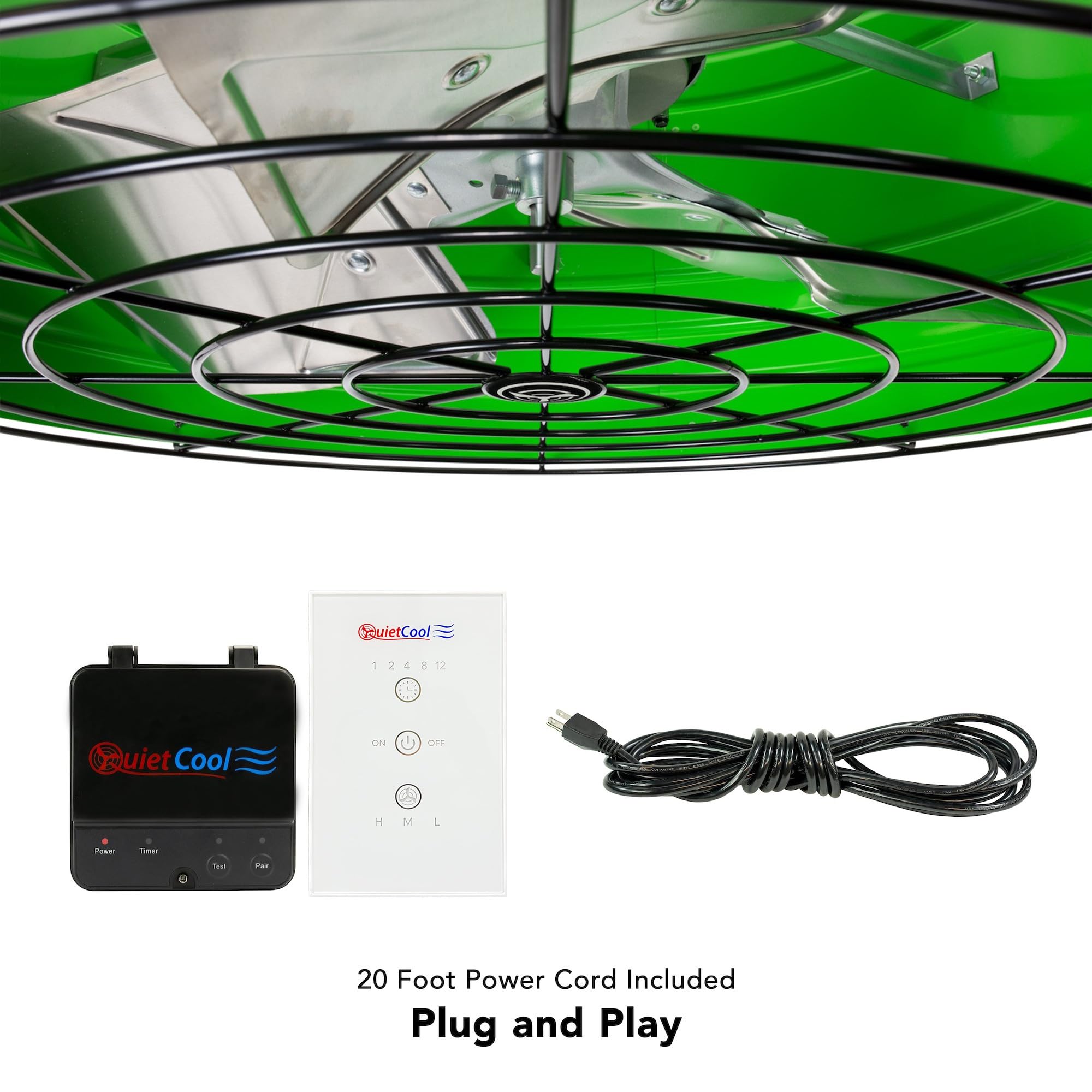 Quietcool Qc Es 2250 Rf Energy Saver Advanced Whole House Fan With Wireless Control   Up To 2465 Cfm   As Low As 80 Watts   Two