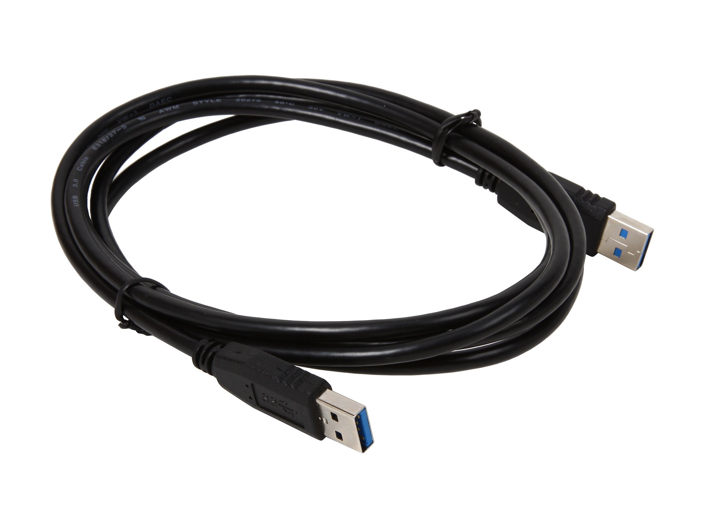 Nippon Labs Usb3 6Mm Bk 6 Feet Usb 3.0 A/Male To A/Male Cable, Black