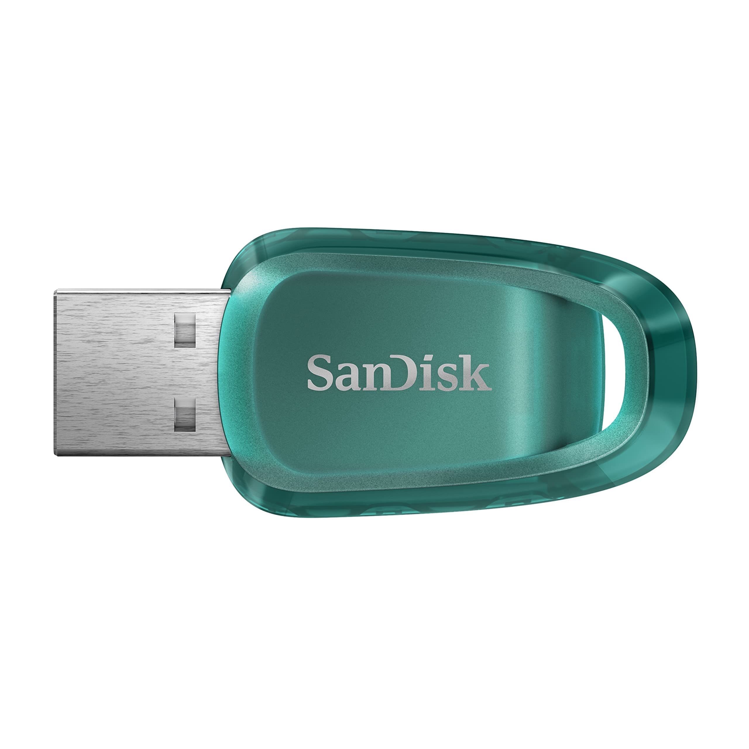 Sandisk 64Gb Ultra Eco Usb 3.2 Gen 1 Flash Drive   Sdcz96 064G G46, Blue Green