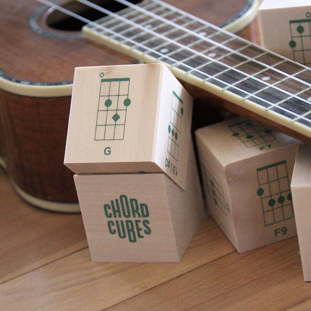Uncle Goose Chord Cubes Ukulele Blocks   Made In The Usa