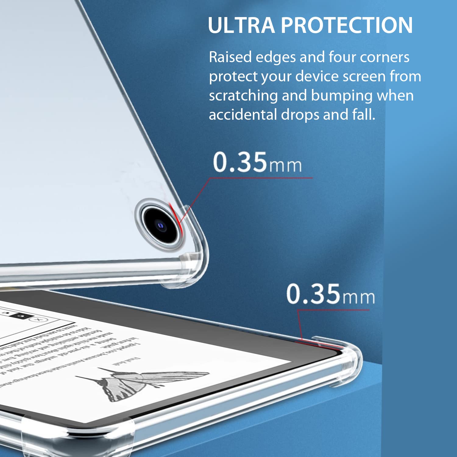 Zeking For Kindle Scribe 10.2 Case, Anti-Scratch Ultra Slim Thin Tpu Rubber Soft Skin Silicone Premium Protective Case For Kindl