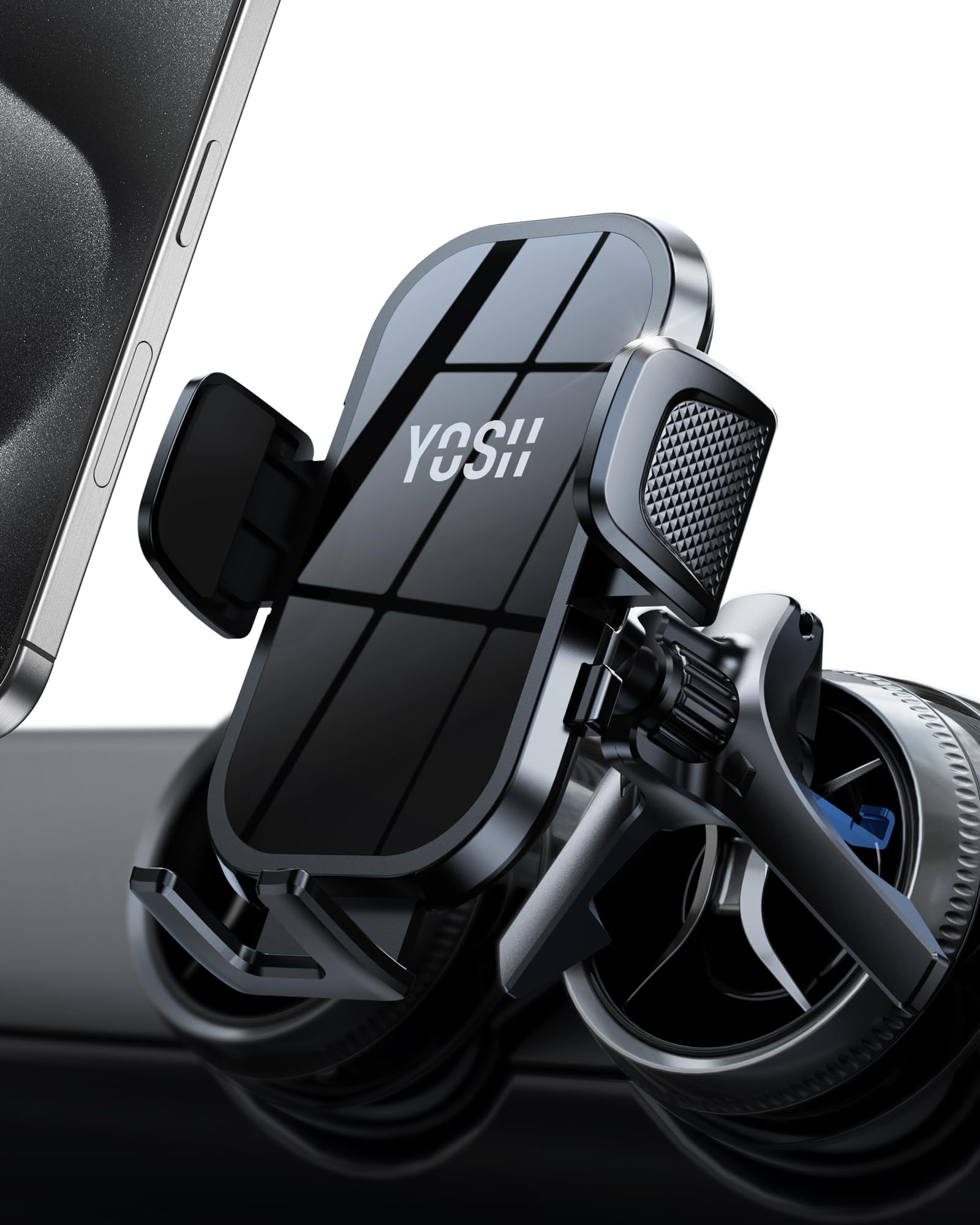 Yosh Car Vent Phone Mount Universal For Round Vent, Audi A1, Mini Cooper 2020-23&Countryman, Mercedes Benz Car Accessories Phone