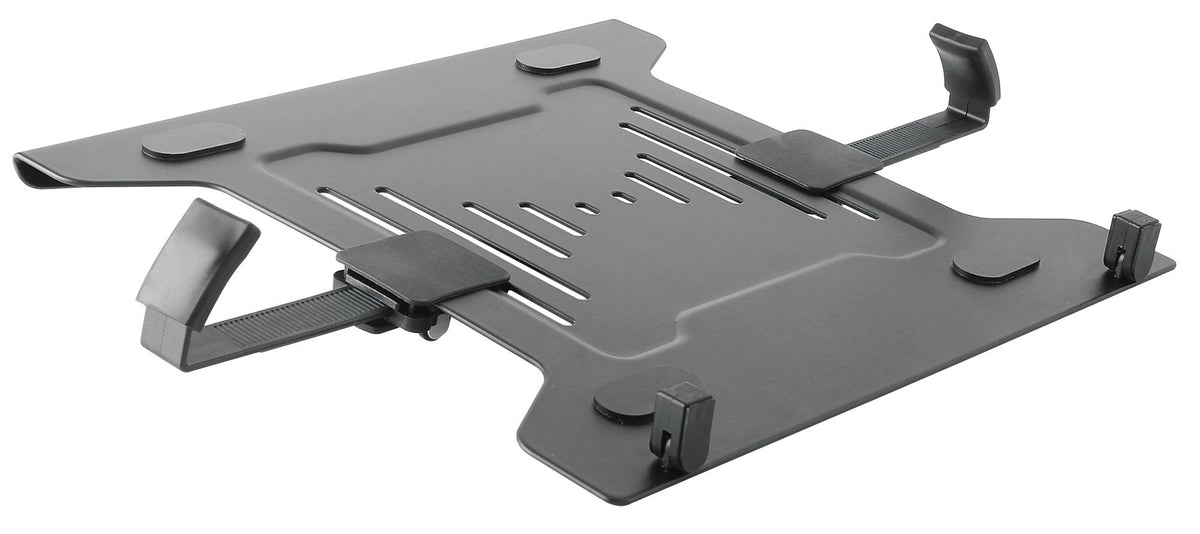 Manhattan Laptop Vesa Mount Tray - Heavy Duty And Fully Adjustable Laptop Holder Attachment - Fits Notebook With Width Up To 17 